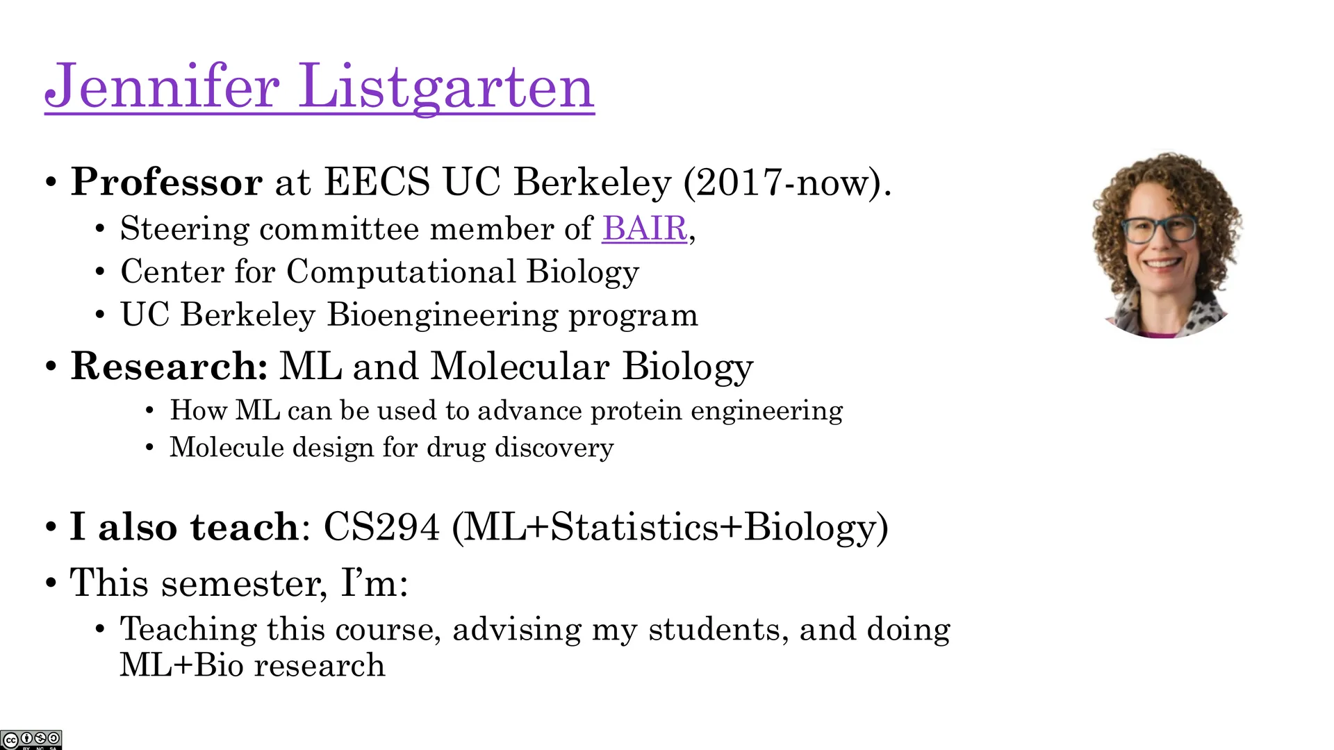 Jennifer Listgarten