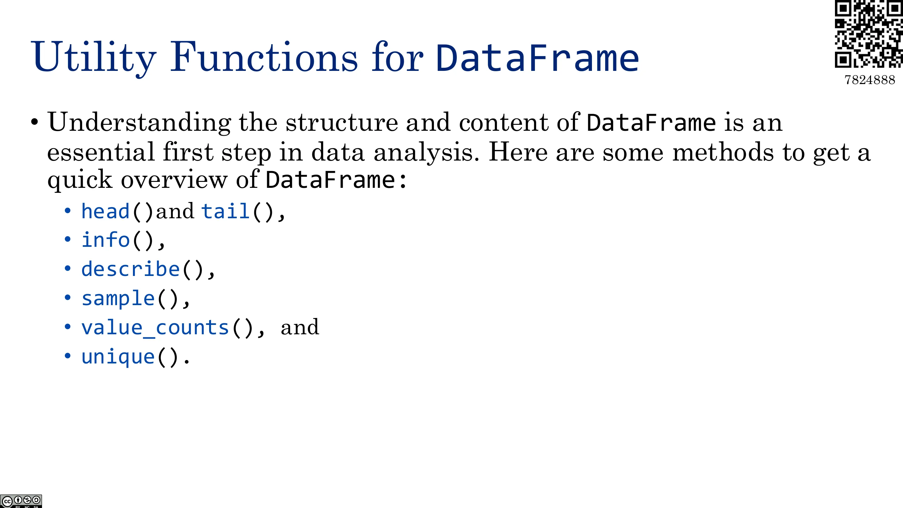 DataFrame 的常用工具函数