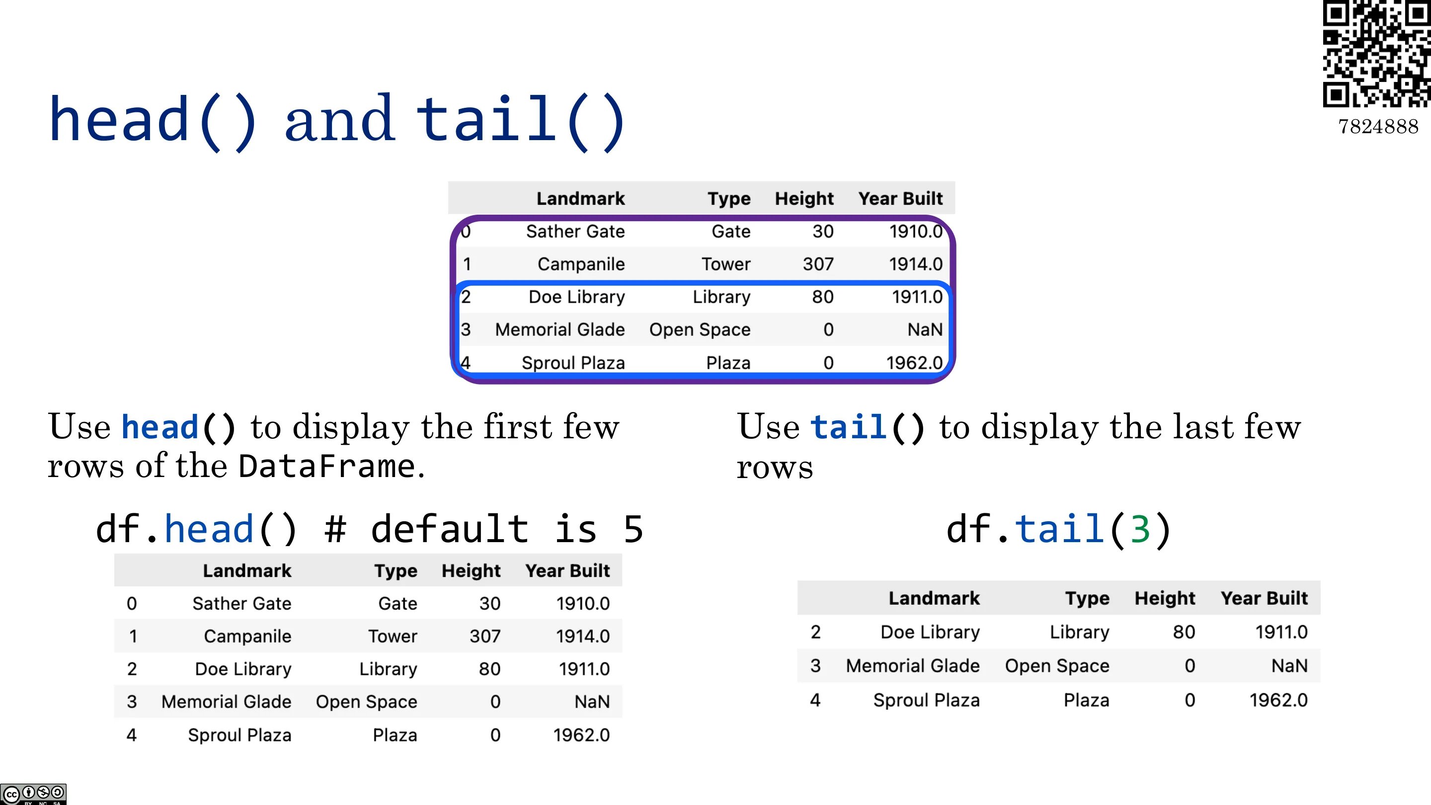 head() 与 tail()