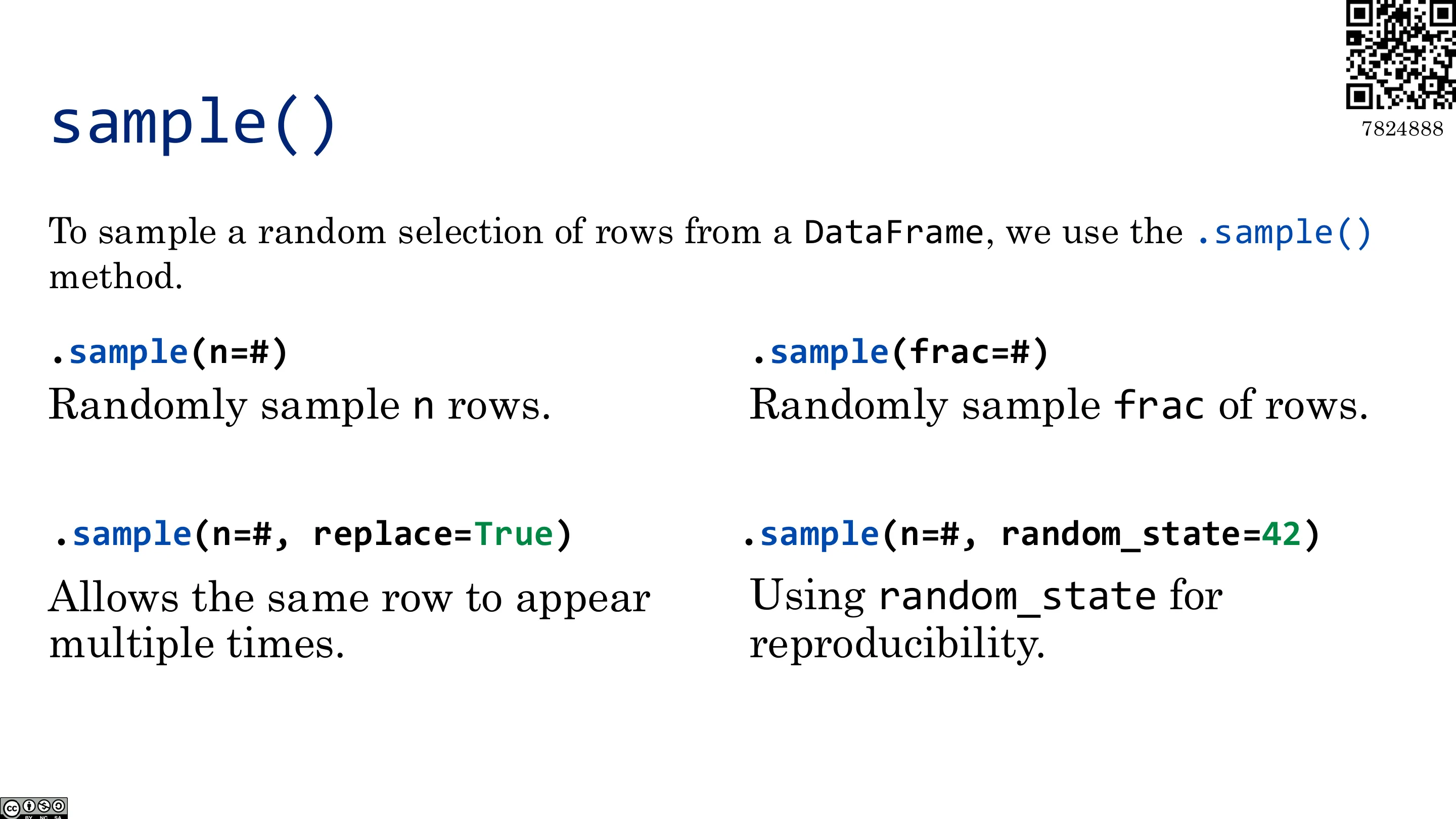 sample()