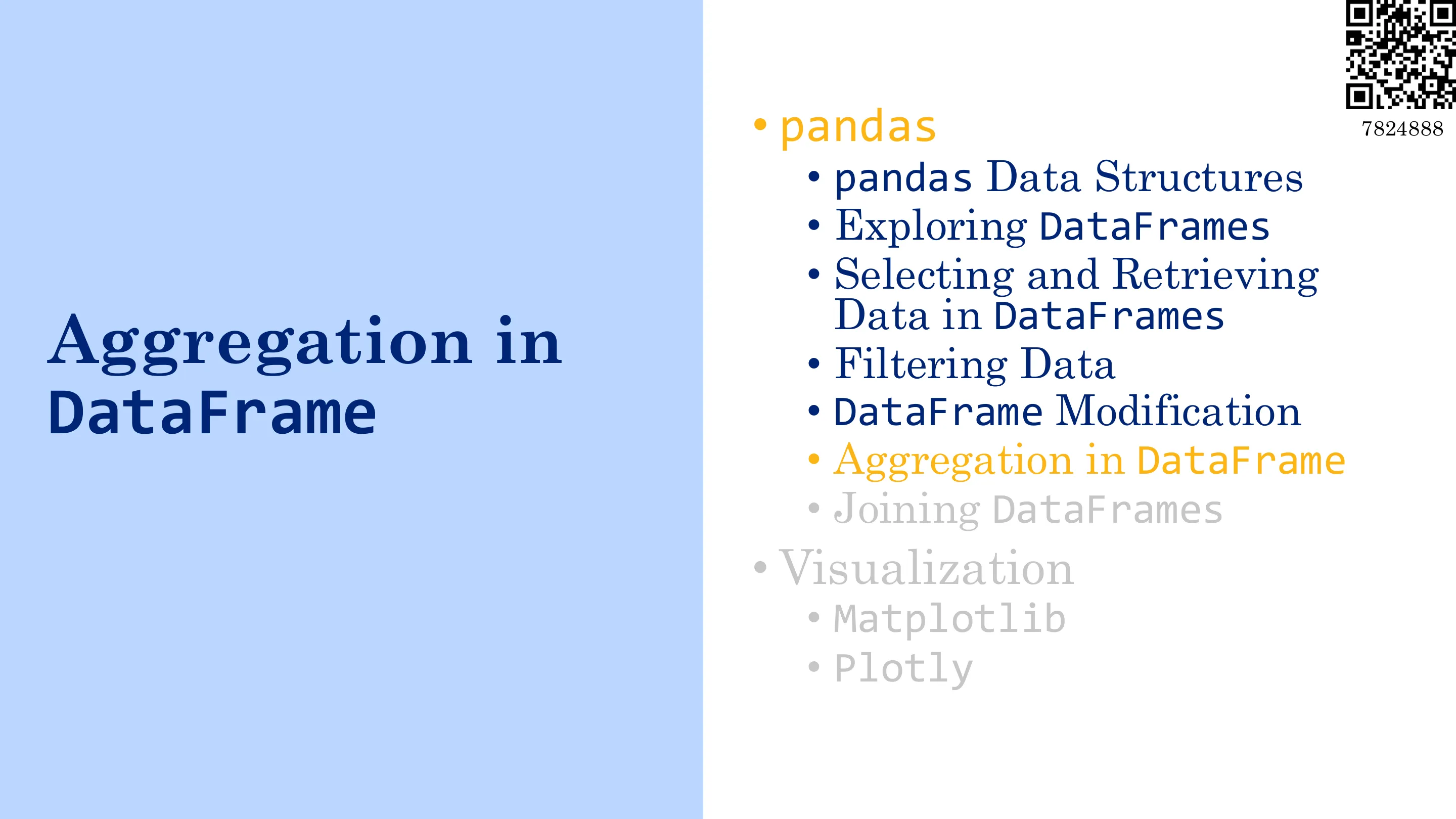 聚合 DataFrame
