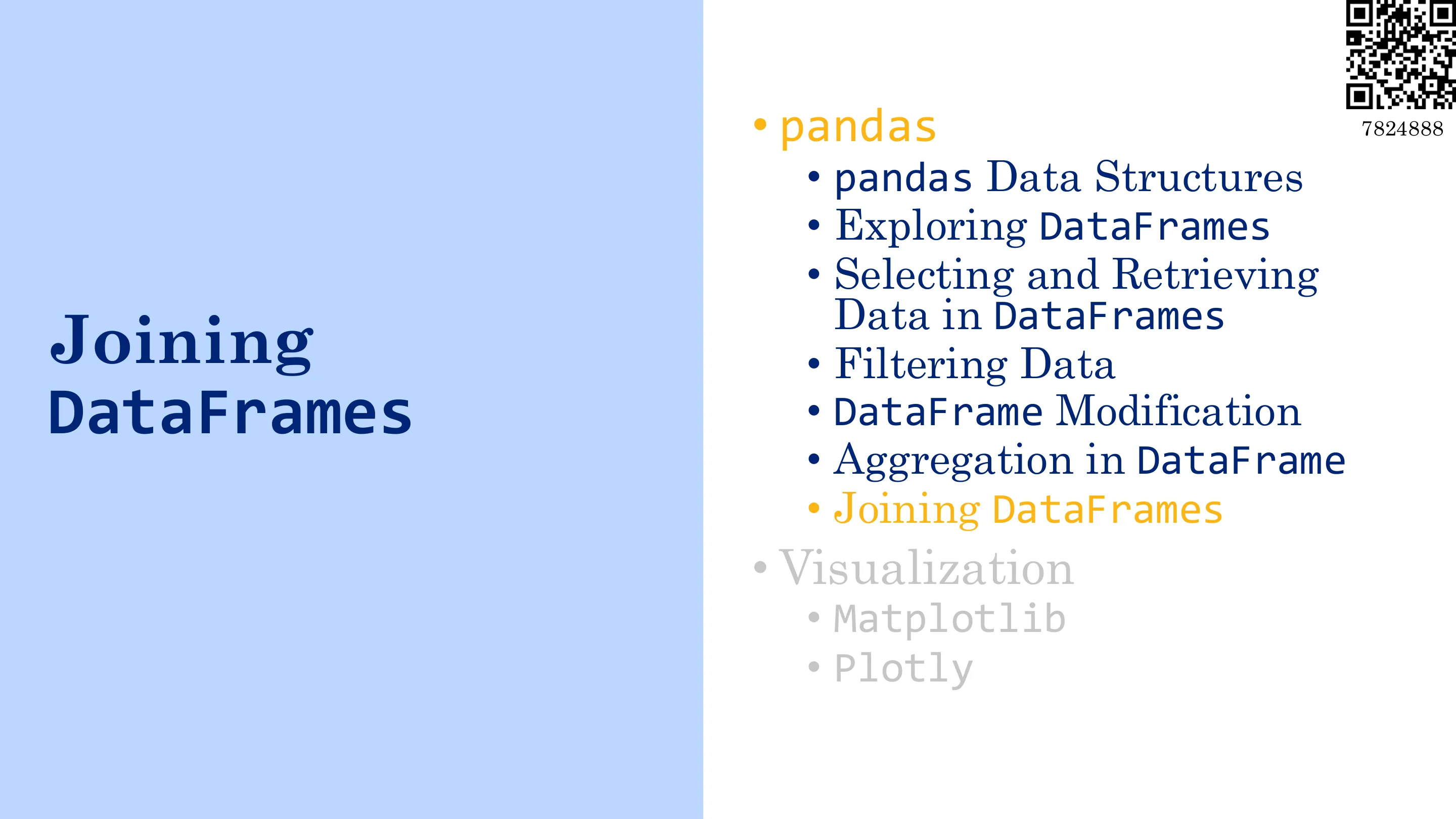 连接 DataFrame