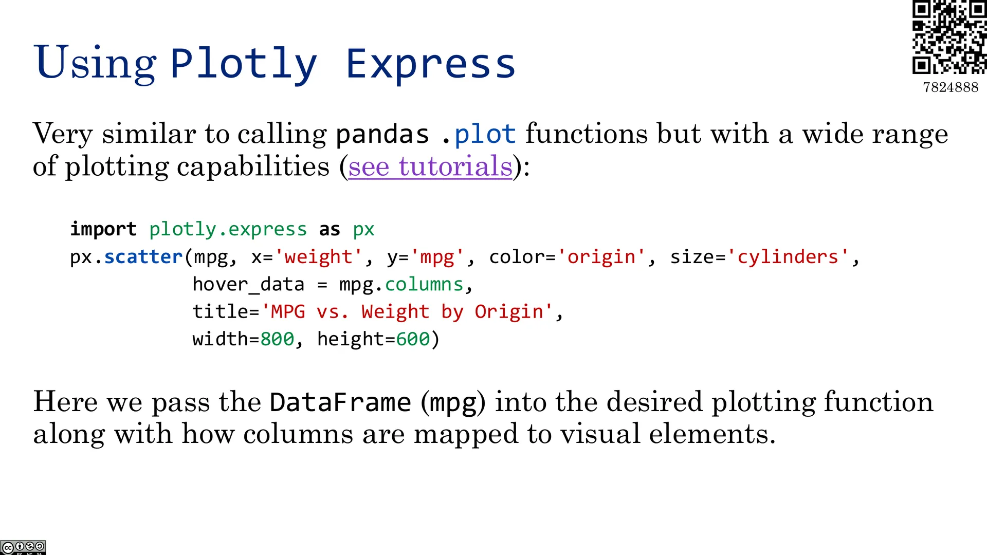 使用 Plotly Express