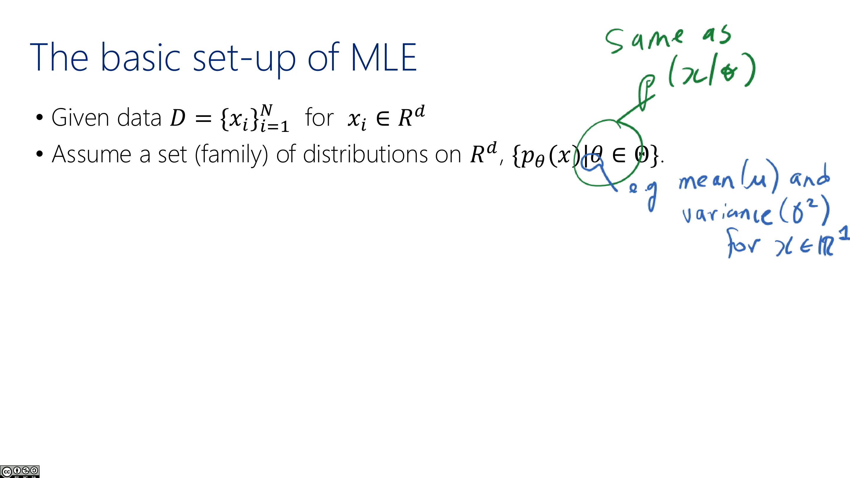 MLE 的基本设定（一）