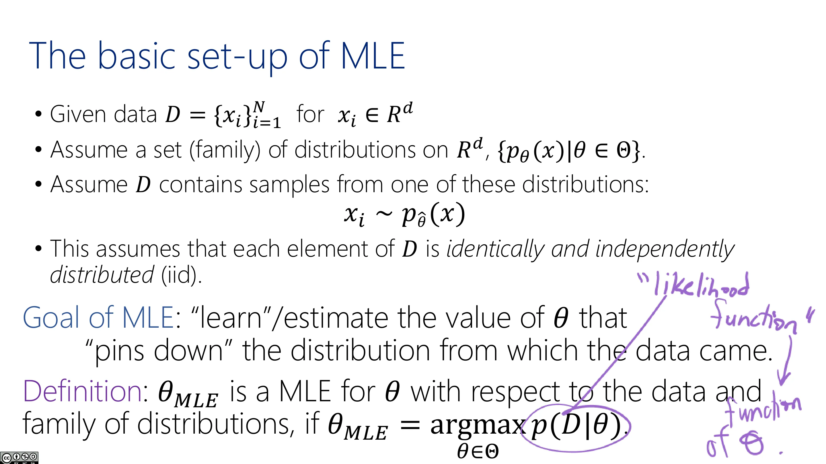 MLE 的基本设定（三）