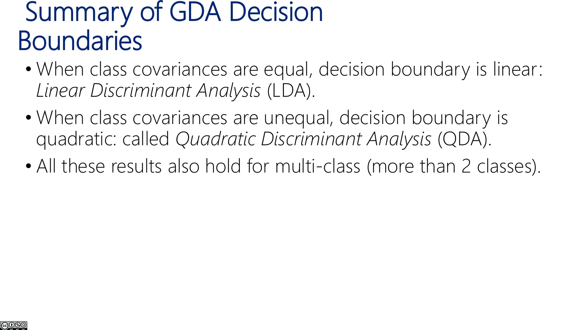 GDA 决策总结