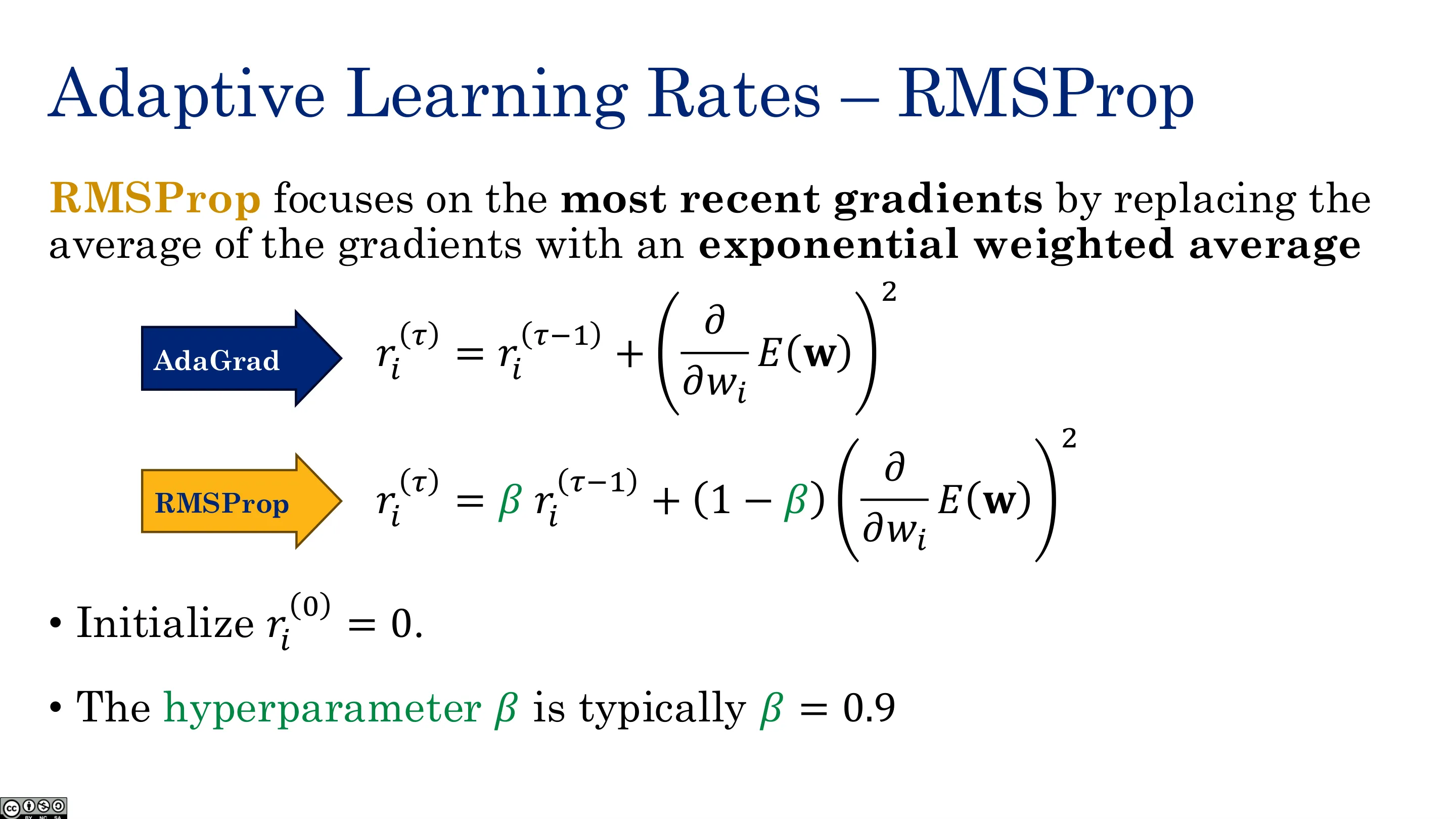 自适应学习率：RMSProp