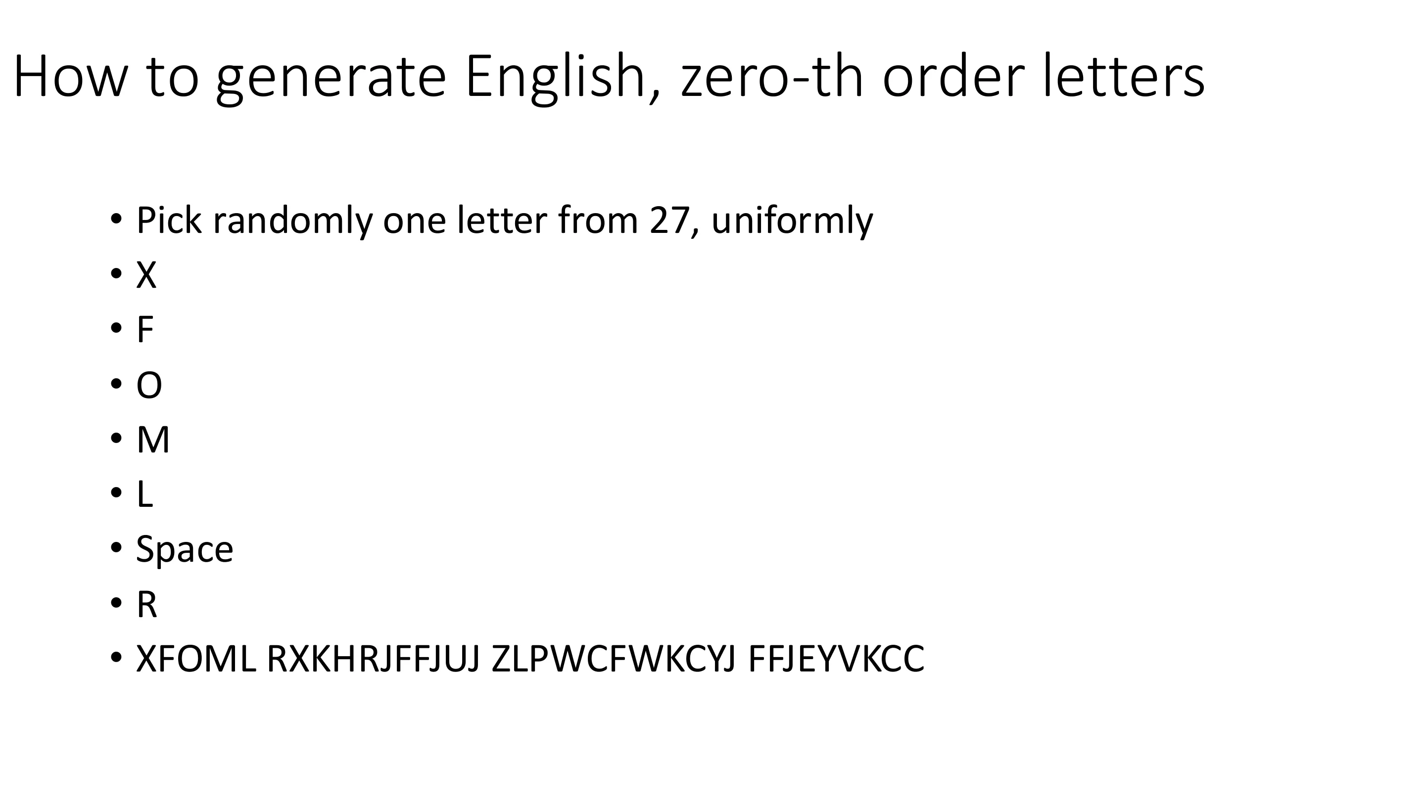 生成英文：0 阶字母