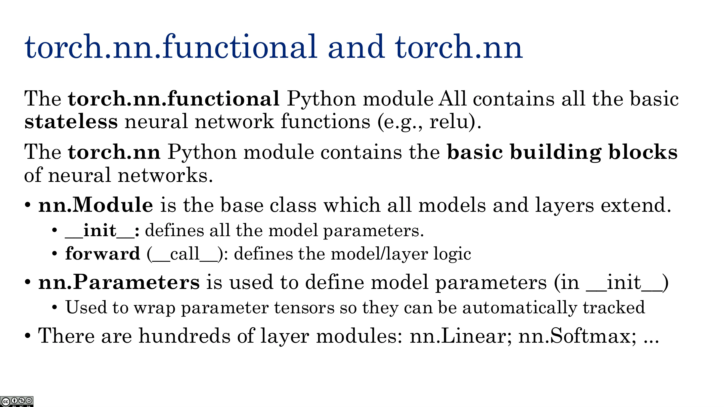 torch.nn.functional 与 torch.nn