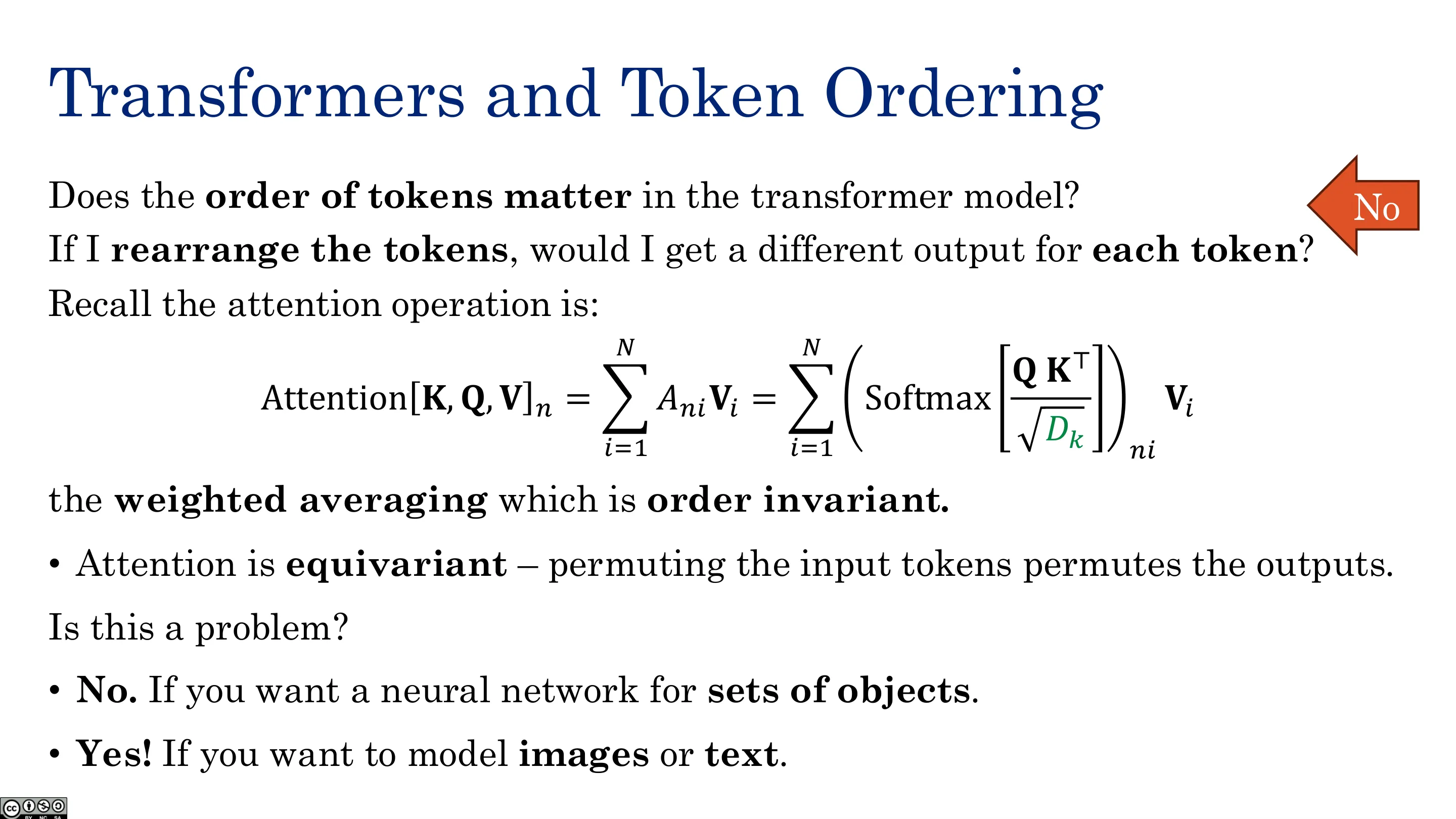 Transformer 与 Token 顺序