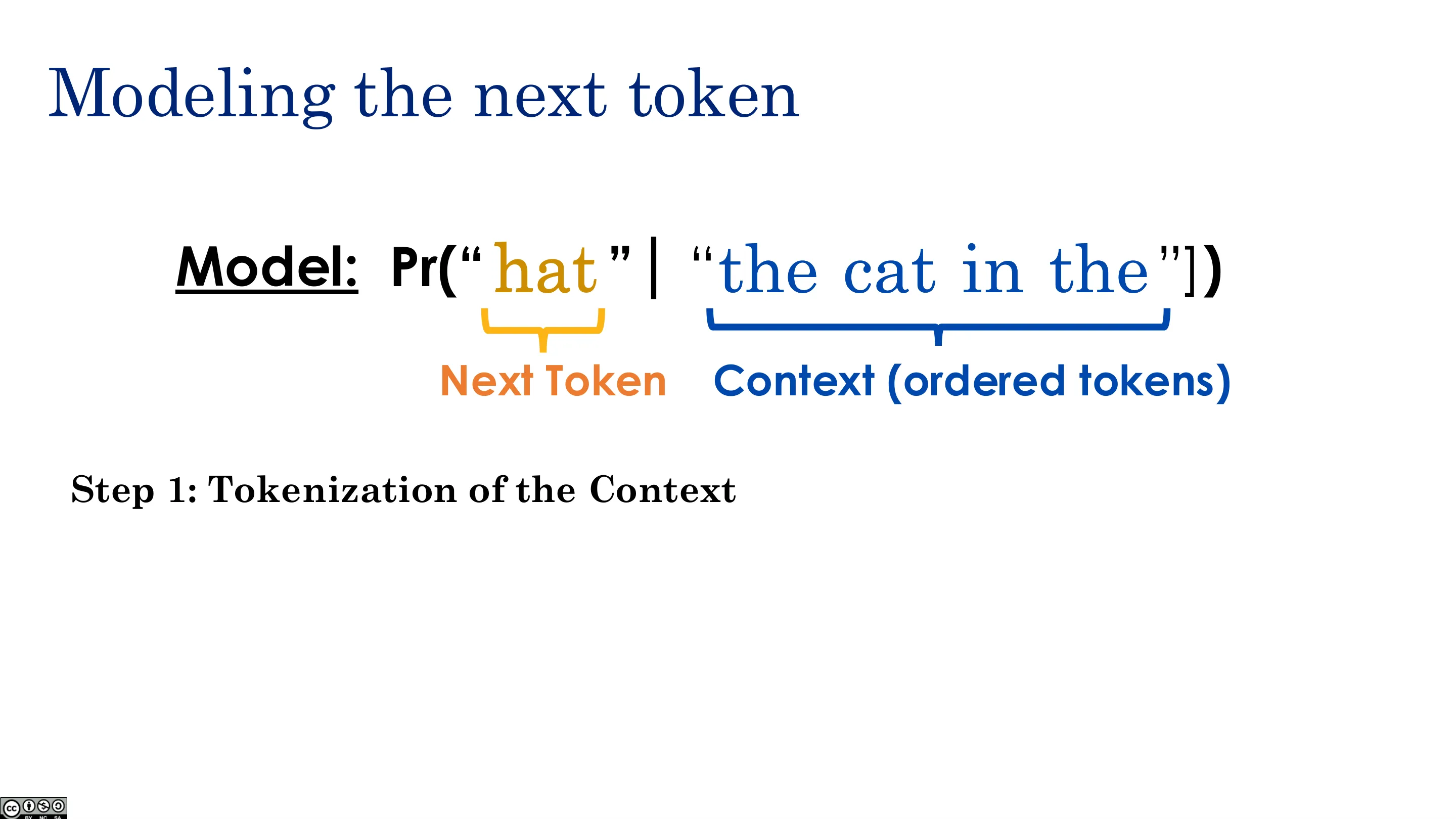 建模下一个 token（一）