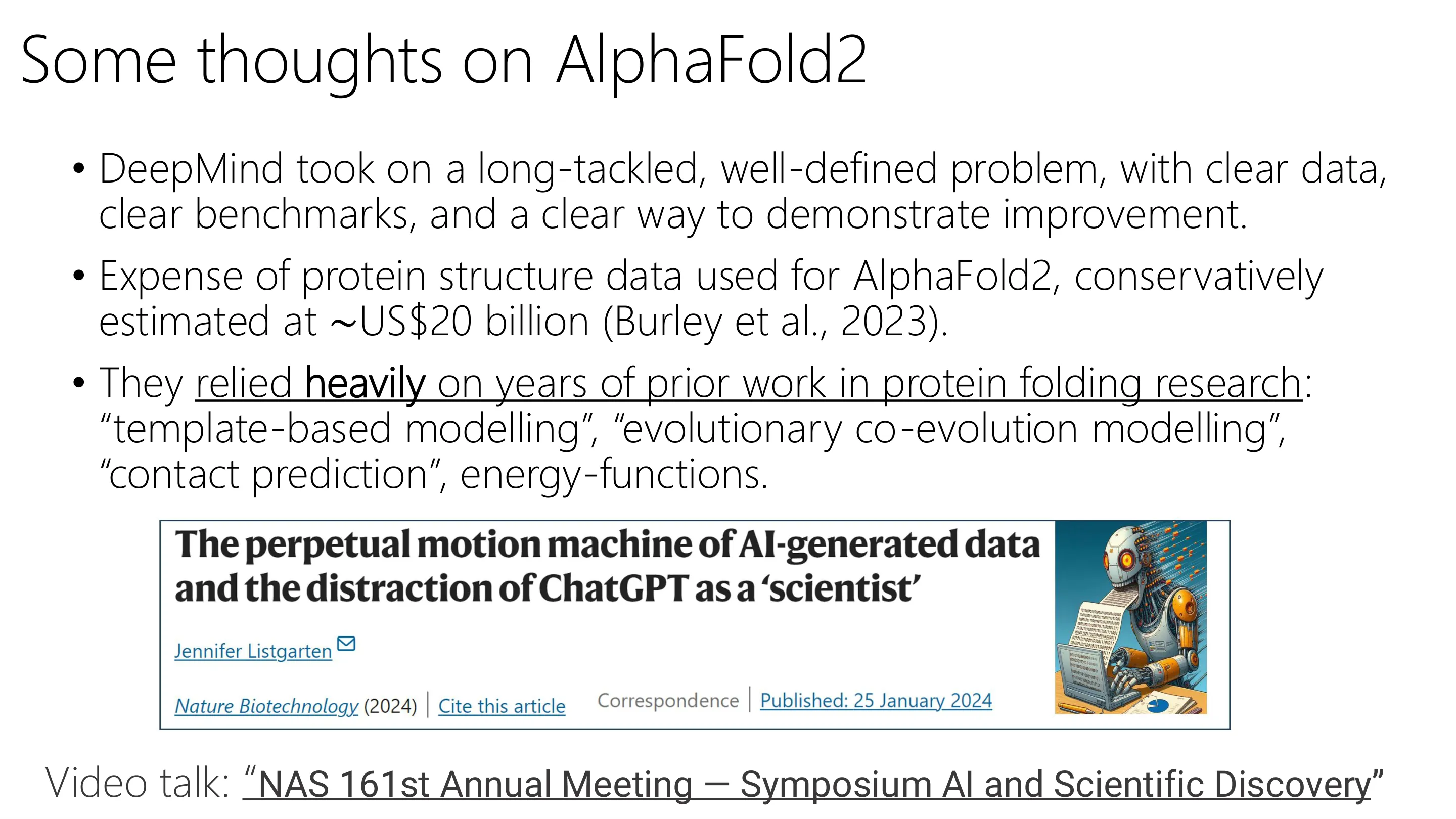 关于 AlphaFold2 的一些思考
