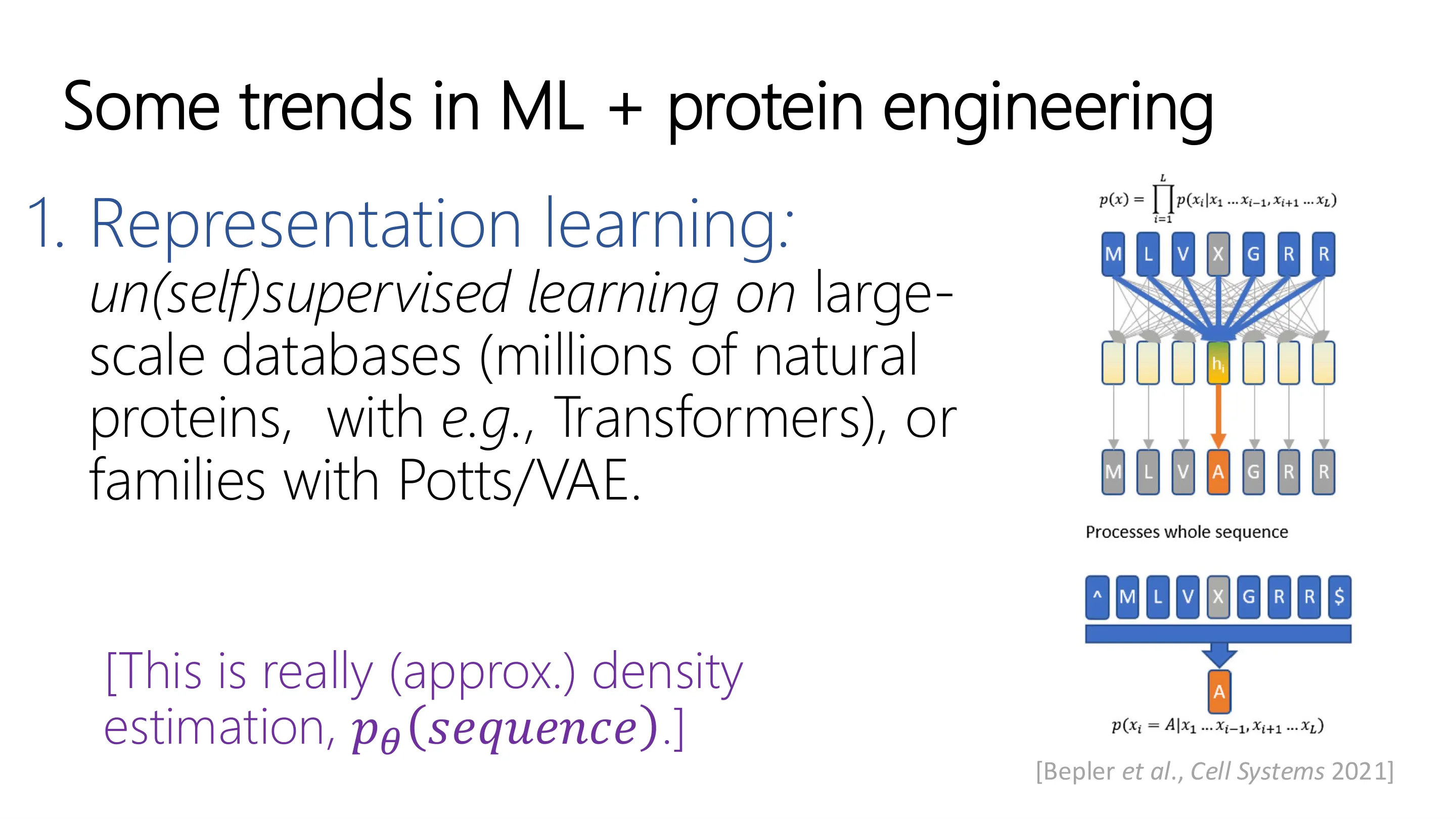 ML + 蛋白质工程的一些趋势（一）