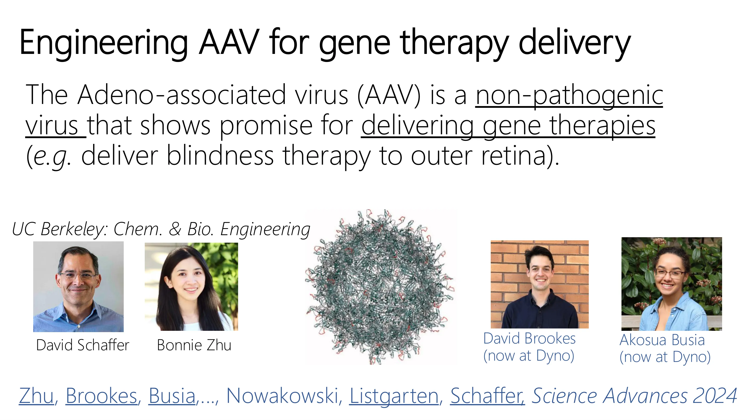 为基因治疗递送工程化 AAV