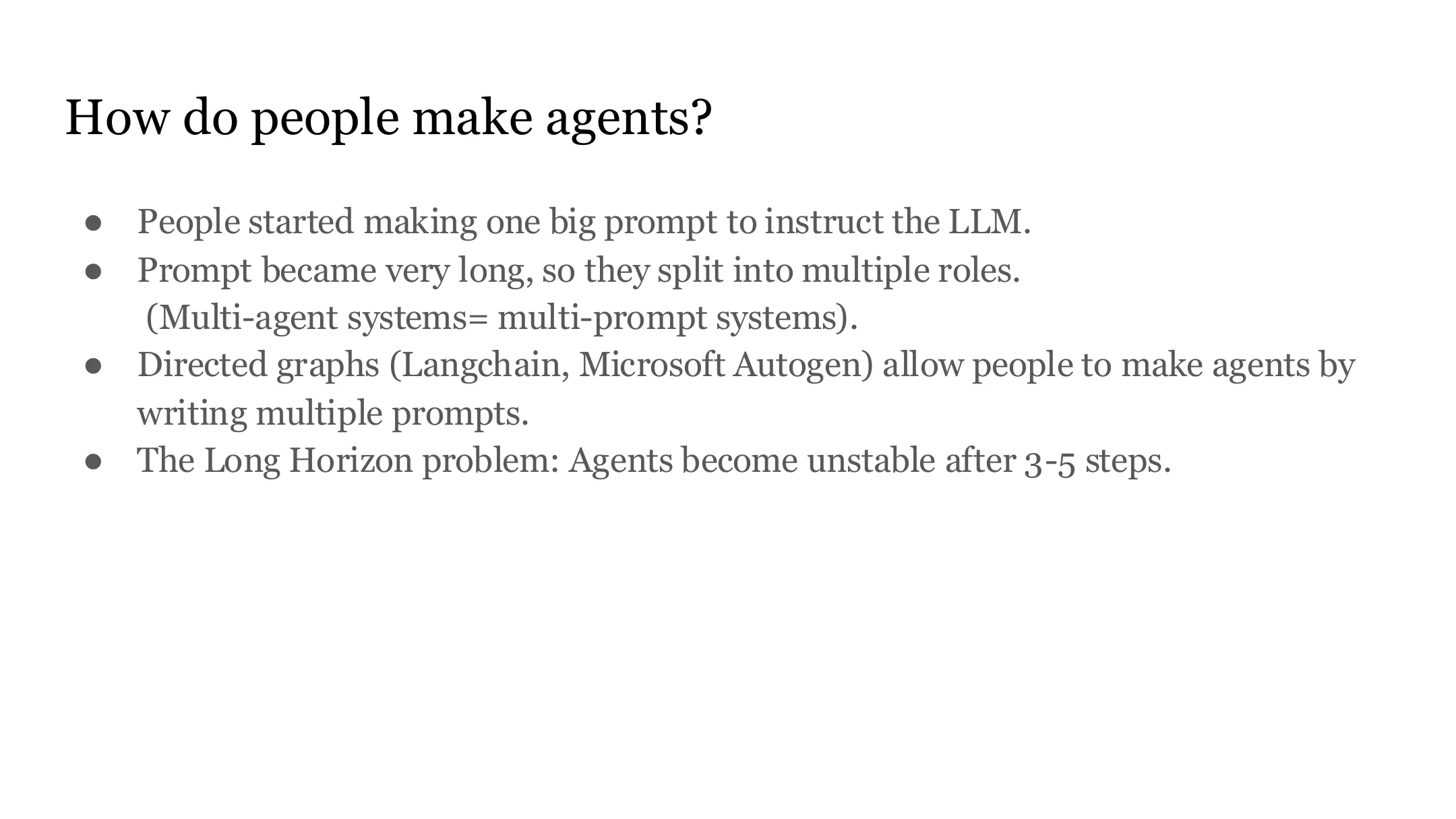 人们如何造 agent？（一）
