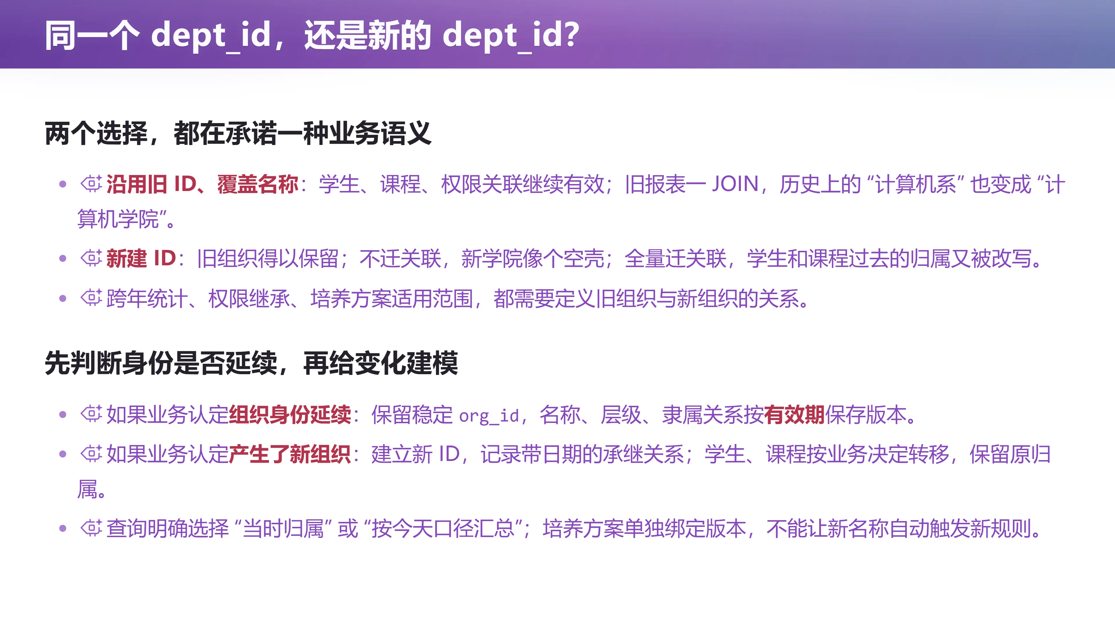 同一个 dept_id，还是新的 dept_id？