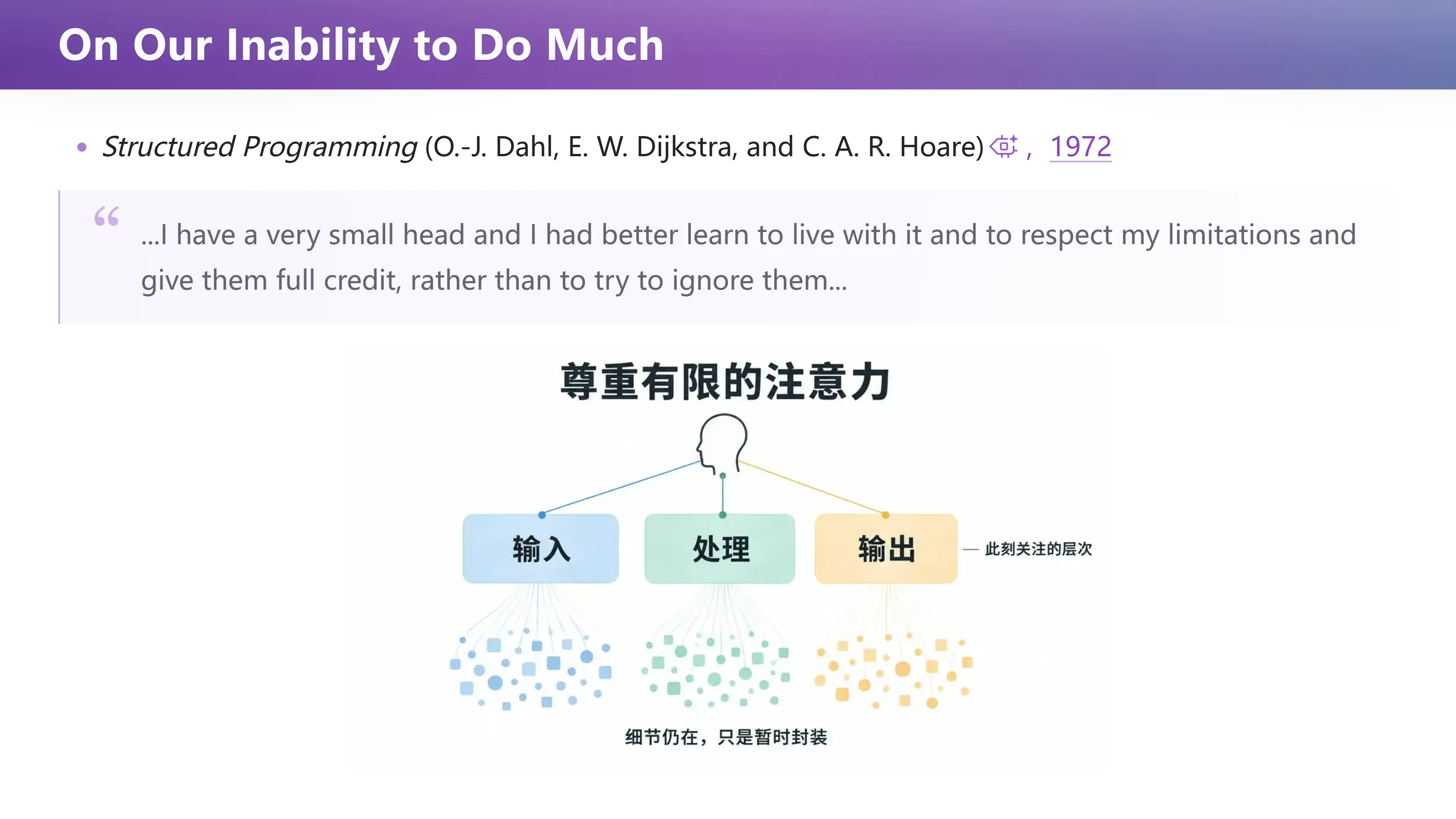 On Our Inability to Do Much