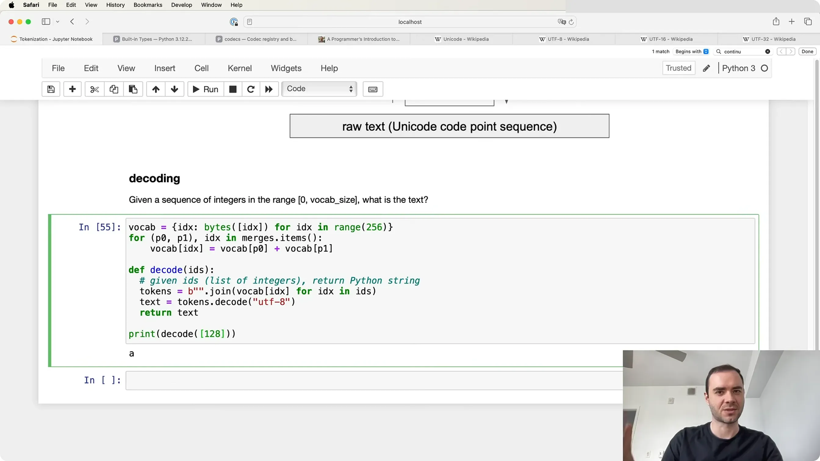 `decode(128)` 报 