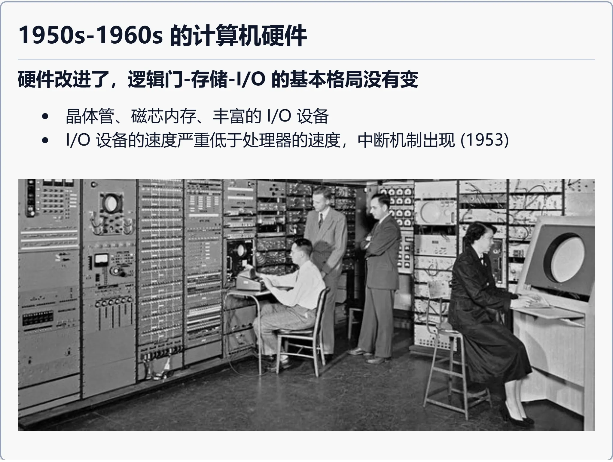 1950s-1960s 的计算机硬件