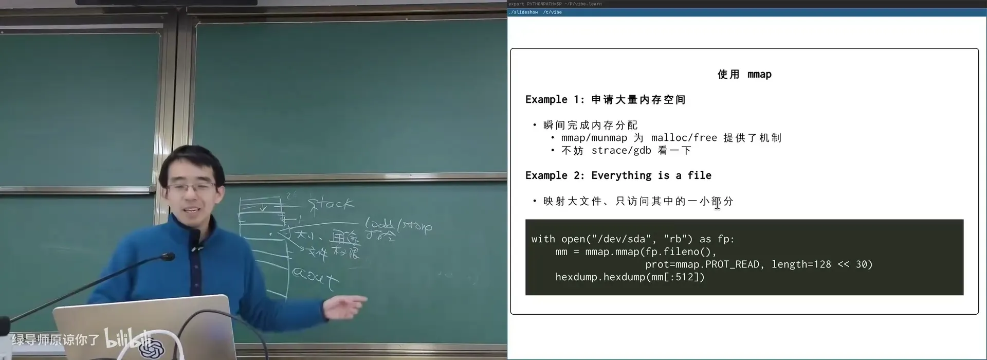 mmap 一个磁盘/设备：一个指针就能读写它
