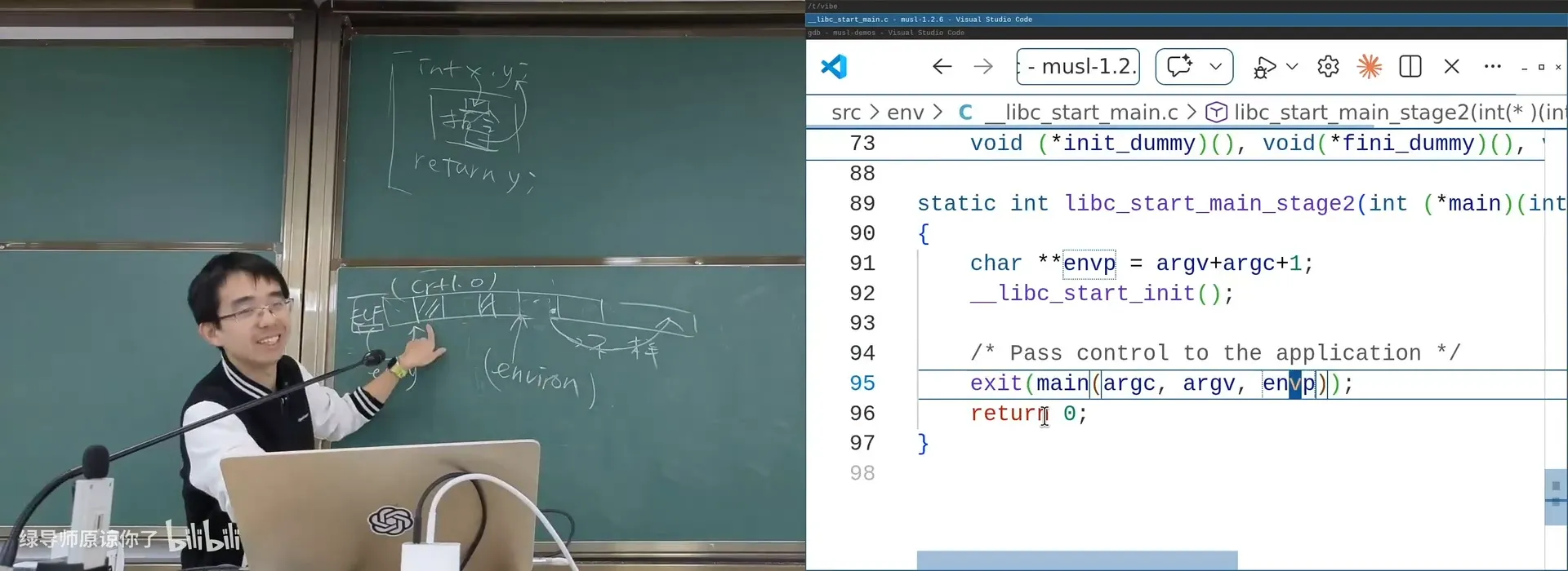 __libc_start_main 与 exit：C 程序真正的入口与出口（实操）
