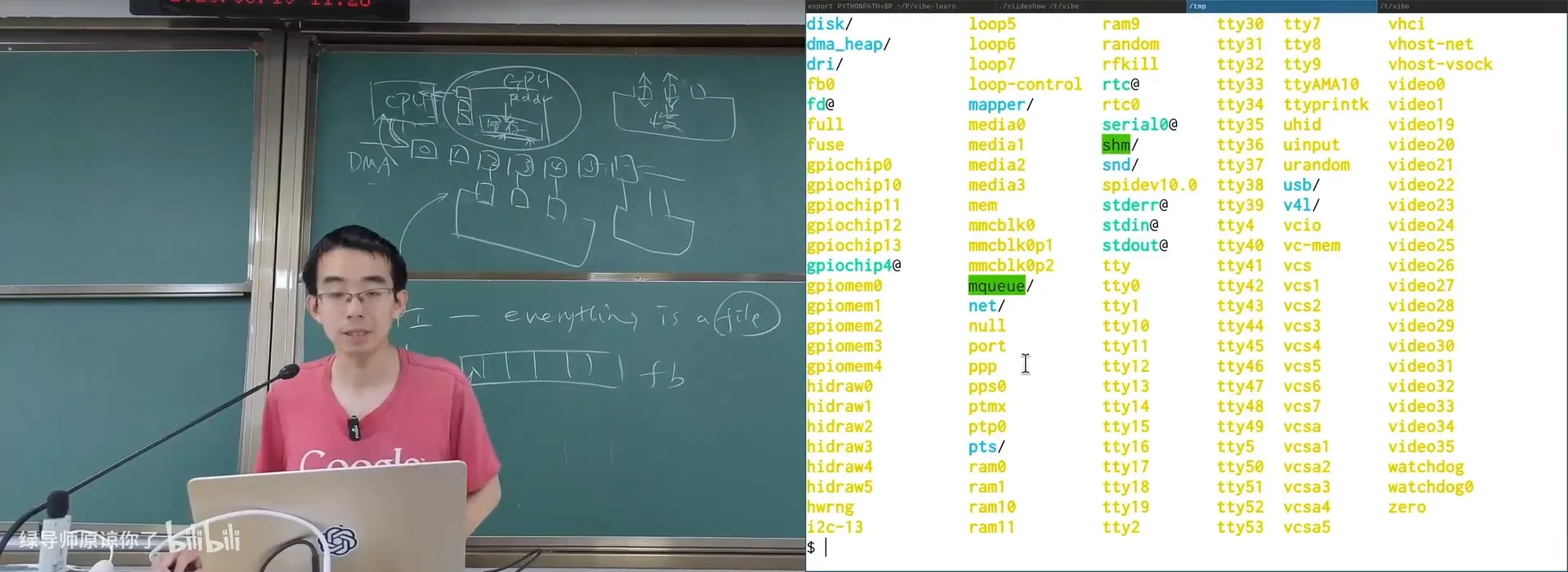 Everything is a File：`struct file_operations` 定义了设备虚拟化后的接口