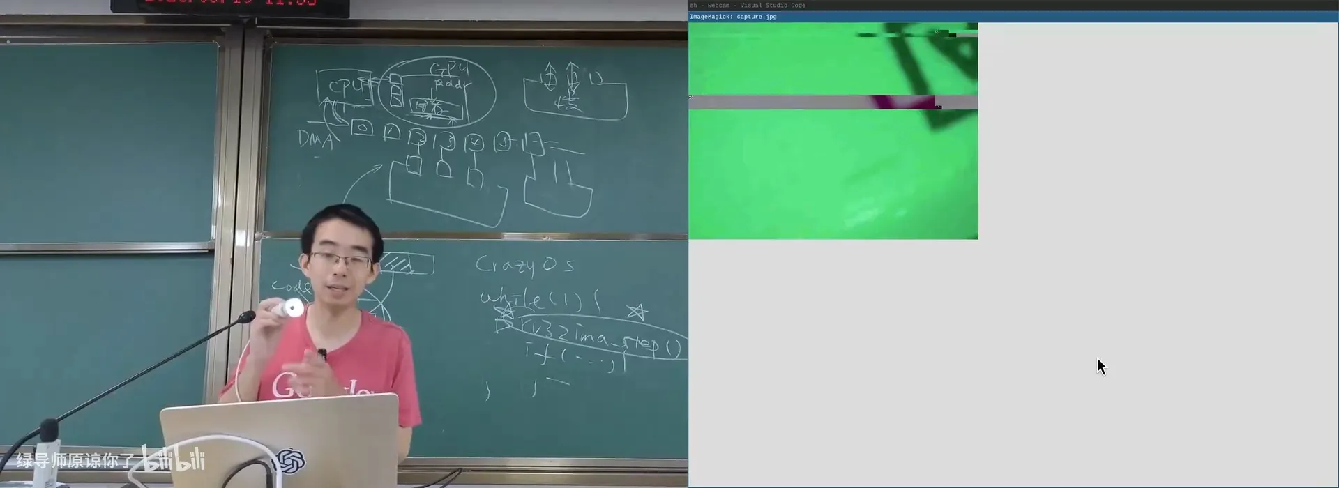 用 `strace` 拆开摄像头程序：open /dev/video0 → 一系列 V4L2 ioctl 查询与设置 → mmap 缓冲 → ioctl 等帧 → write 出图