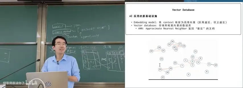 把 27 讲 embedding 成向量再可视化：并发部分聚成一团，第 4 讲是孤岛