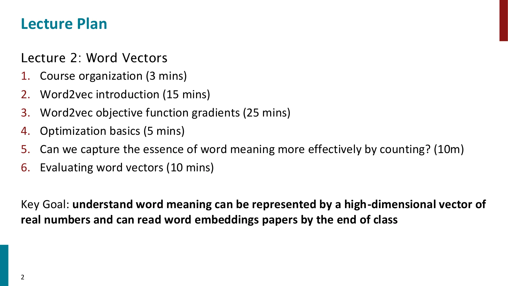第 2 页幻灯片 · Lecture Plan