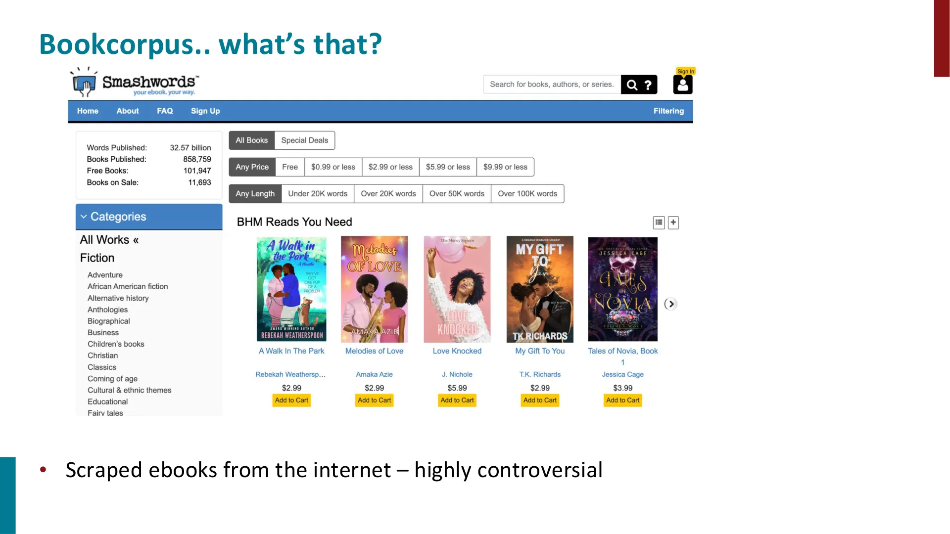 第 21 页幻灯片 · Bookcorpus.. what’s that?