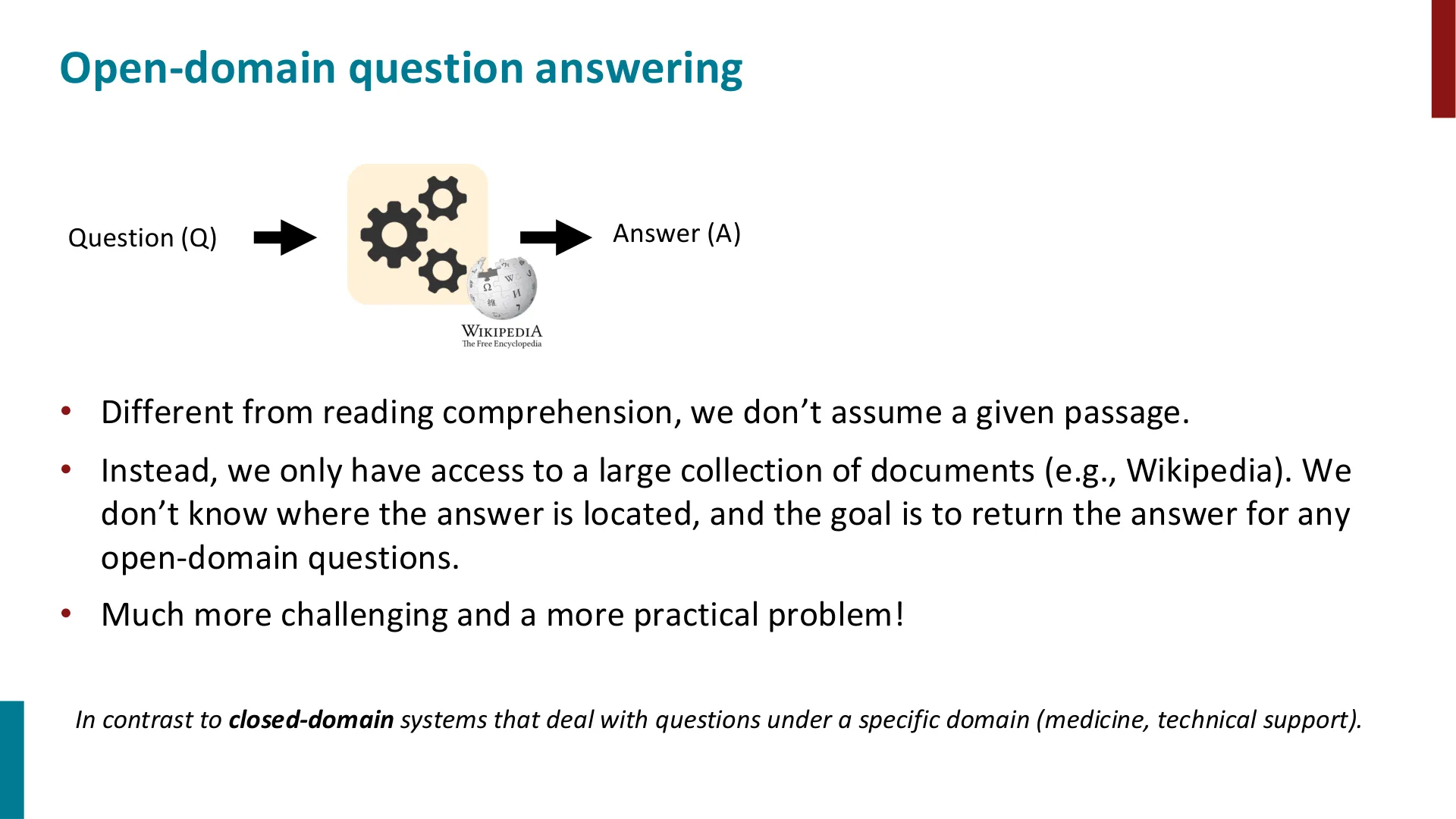 第 12 页幻灯片 · Open-domain question answering