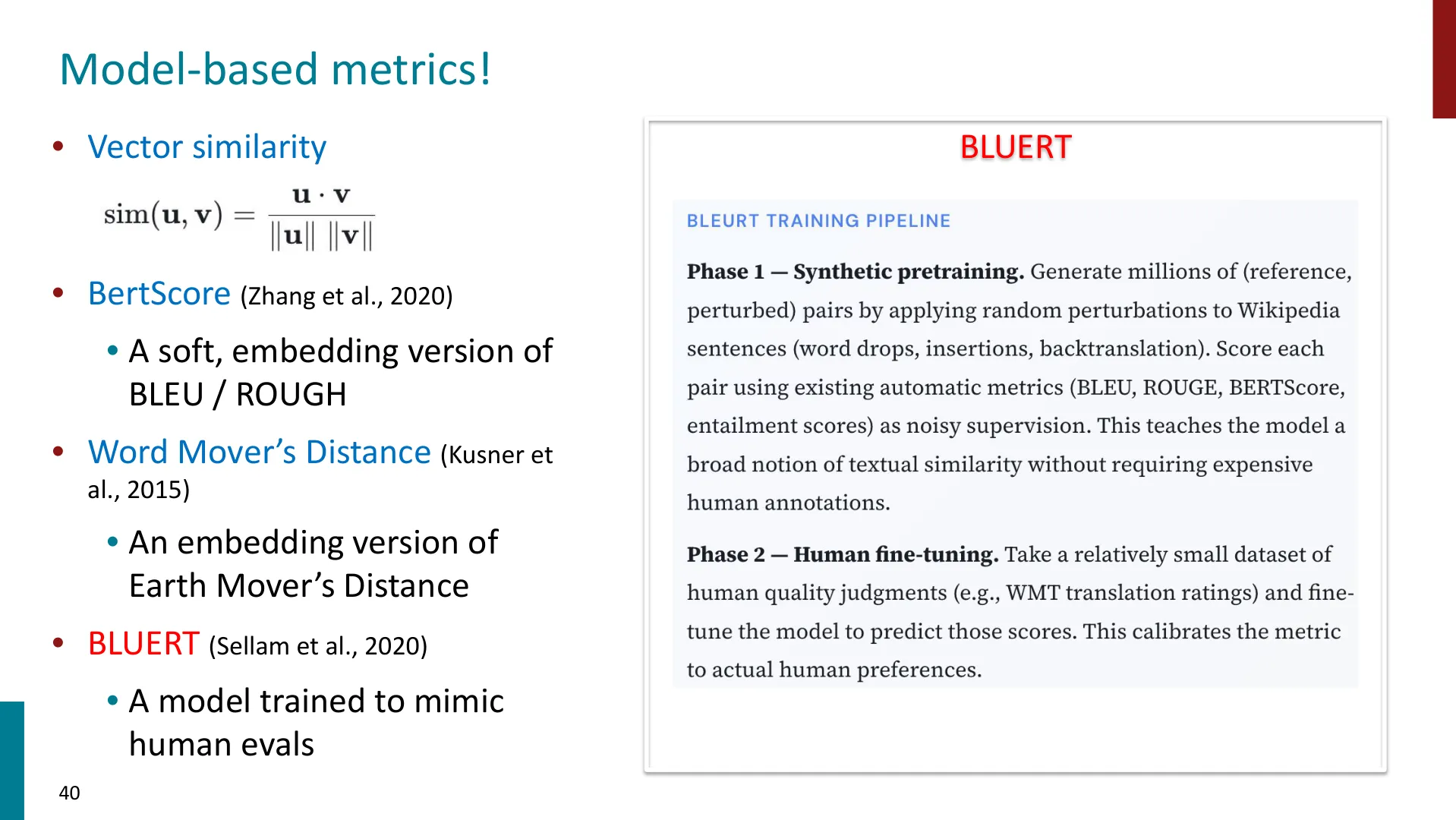BLEURT：训练一个模型来模仿人类的评价