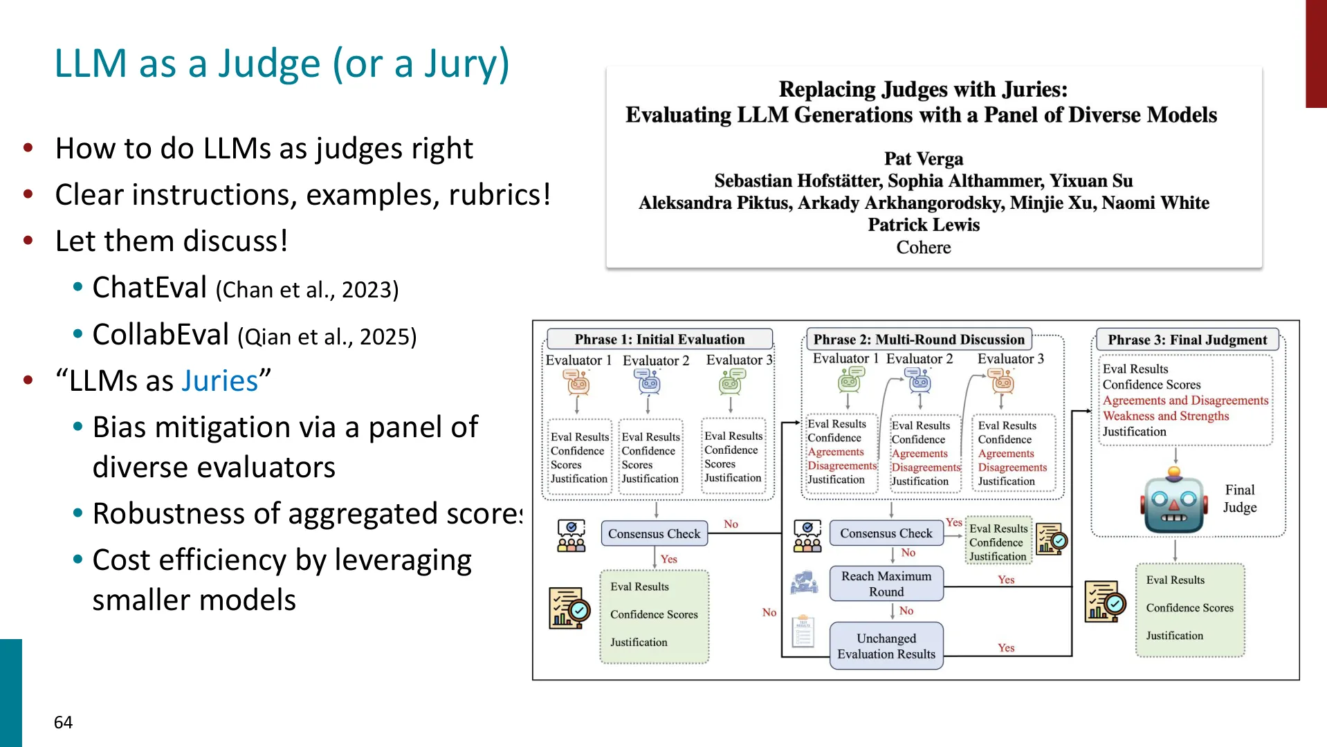 LLM as a Judge (or a Jury)