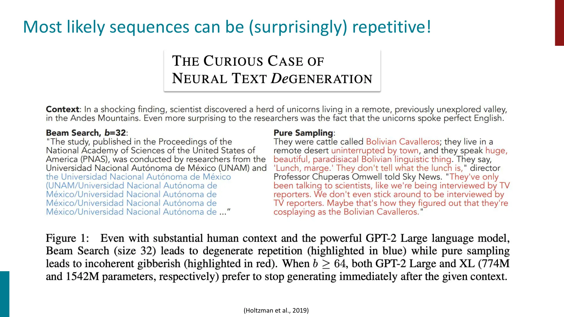 第 9 页幻灯片 · Most likely sequences can be (surprisingly) repetitive!
