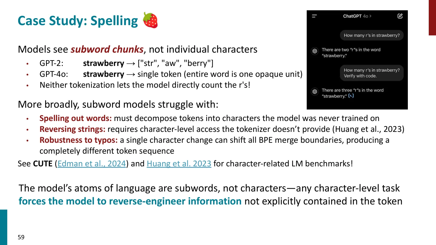 第 59 页幻灯片 · Case Study: Spelling 🍓