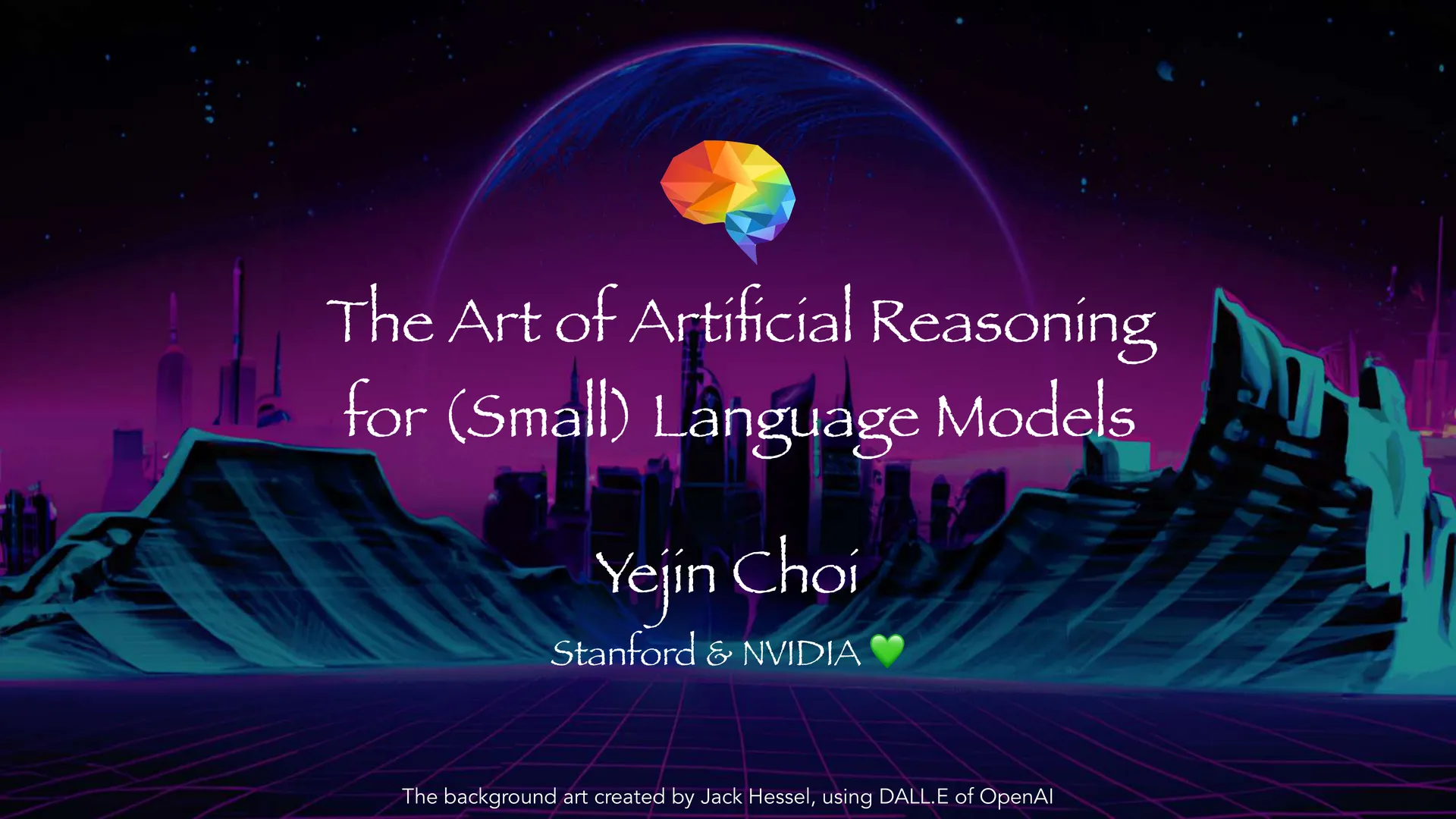 第 1 页幻灯片 · The Art of Artificial Reasoning