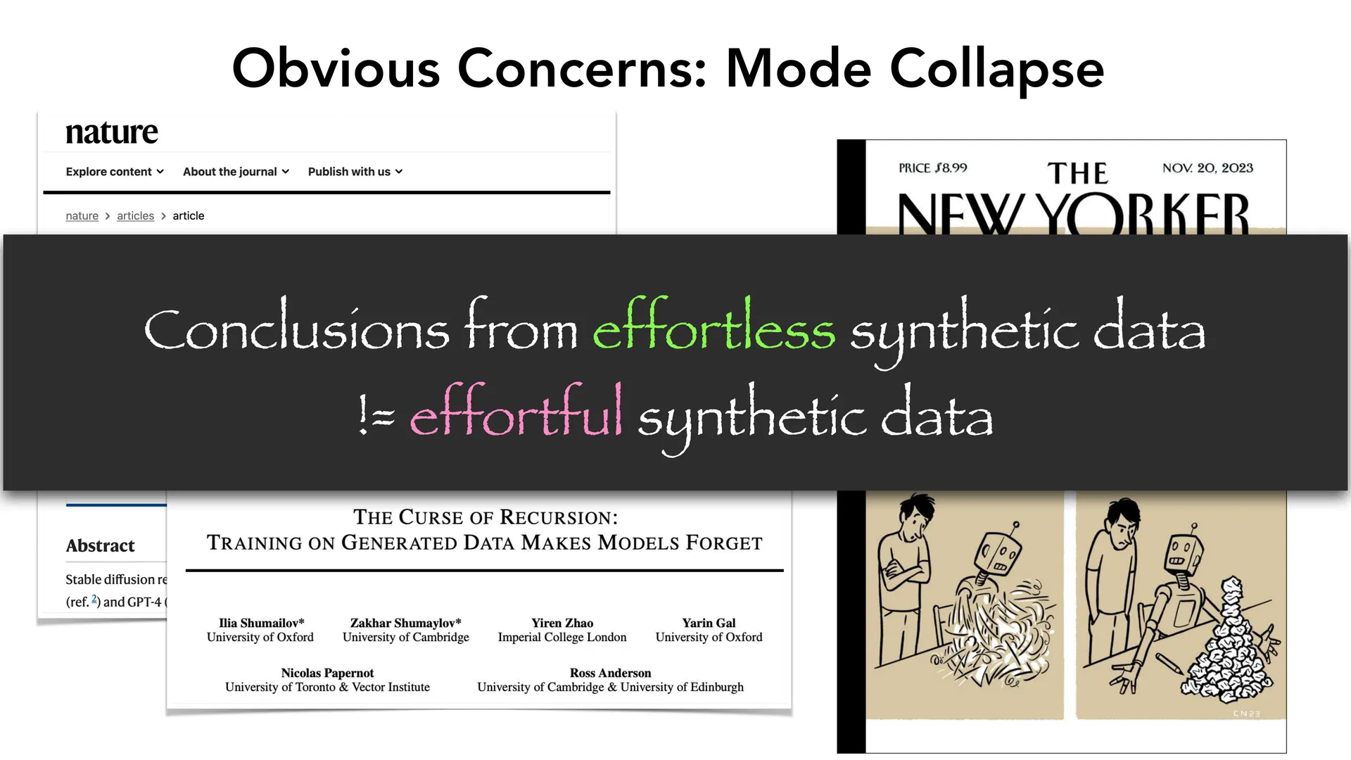 第 41 页幻灯片 · Obvious Concerns: Mode Collapse