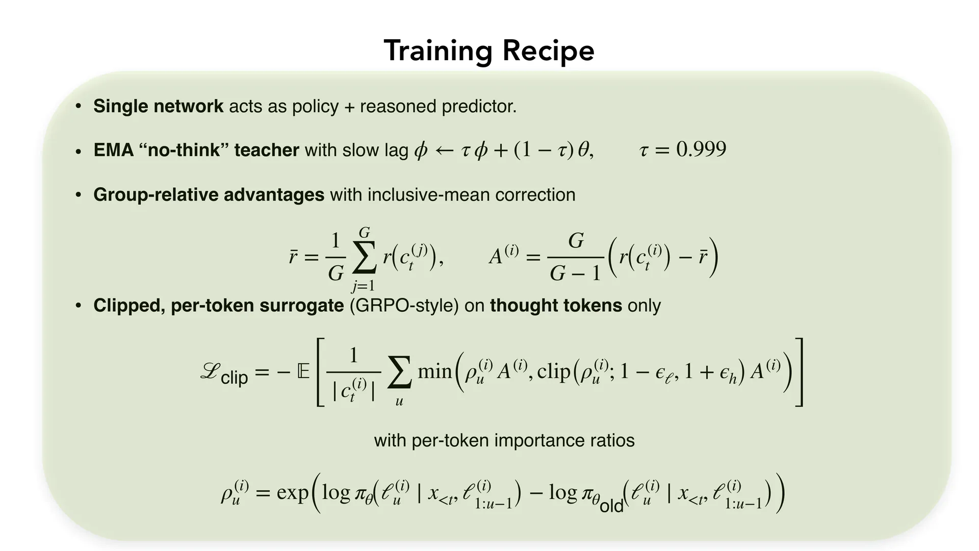 第 57 页幻灯片 · Training Recipe
