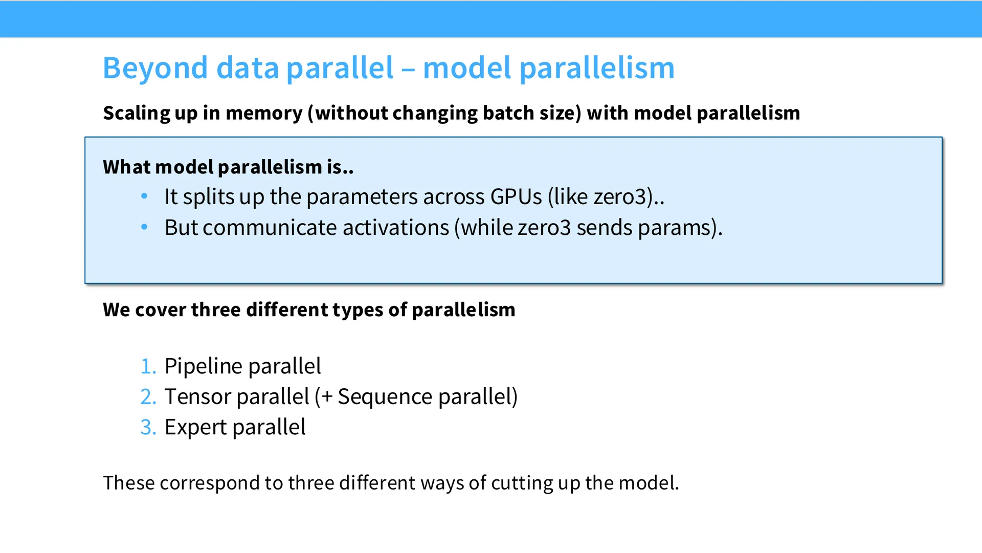 第 31 页幻灯片 · Beyond data parallel – model parallelism