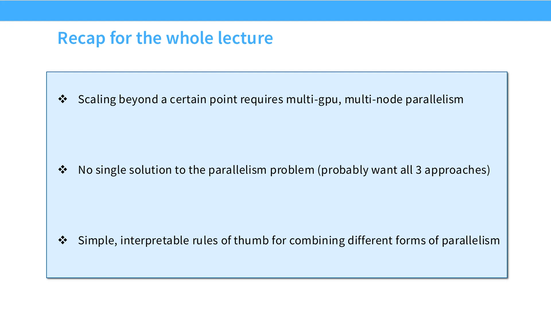 第 73 页幻灯片 · Recap for the whole lecture