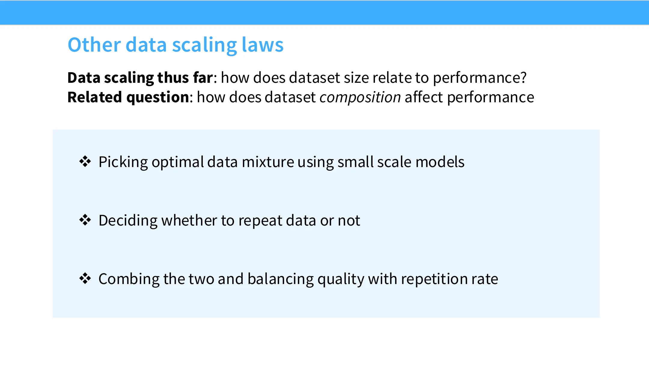 其他数据 scaling law：数据组成如何影响性能