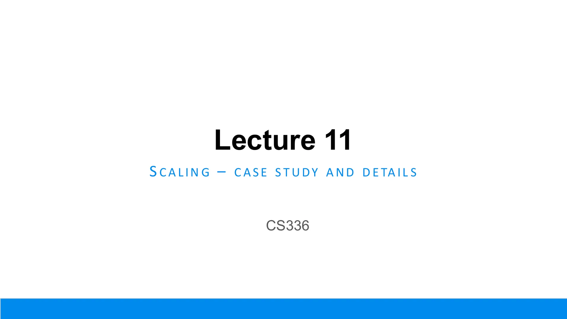 第 1 页幻灯片 · Lecture 11