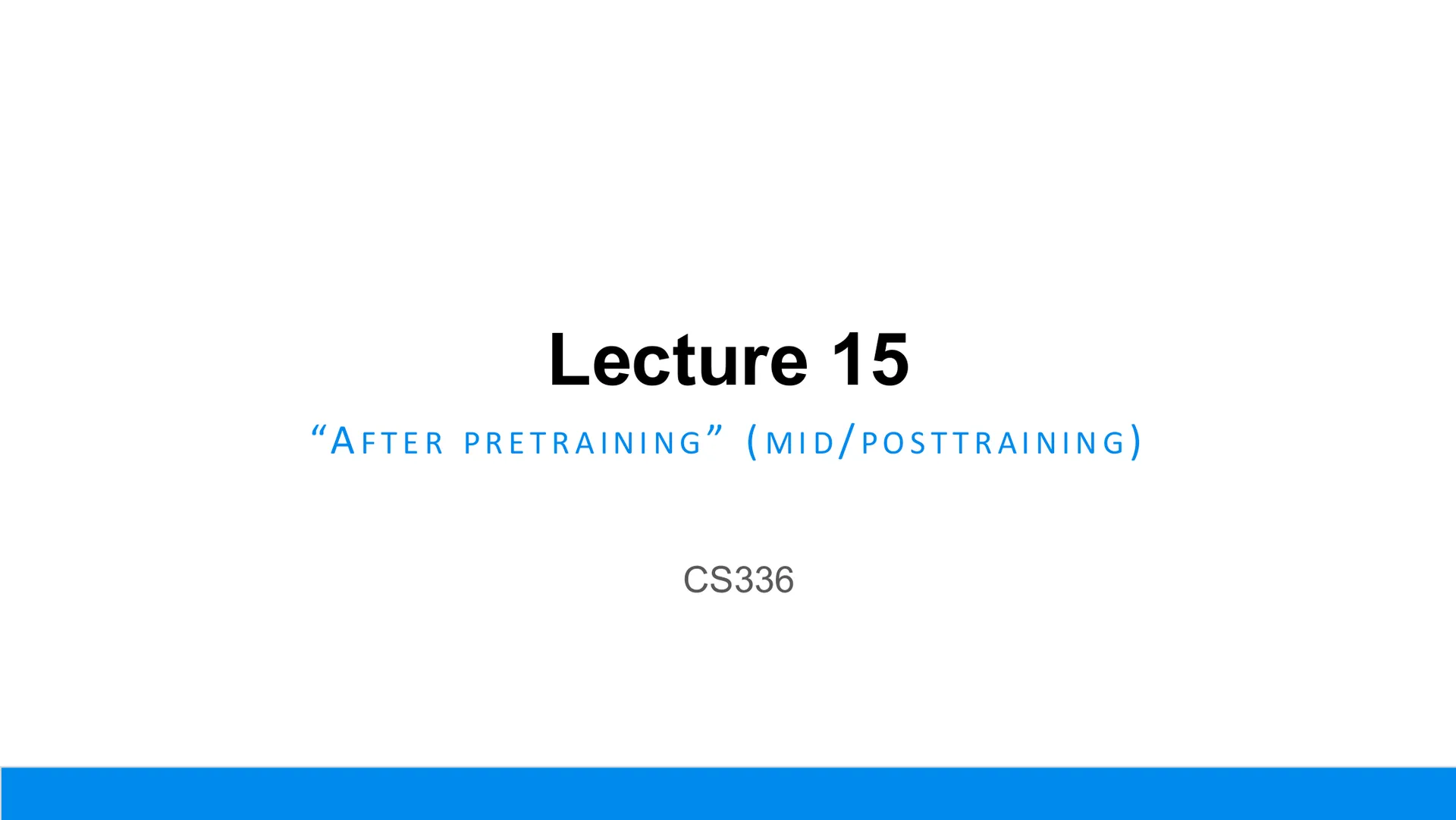 第 1 页幻灯片 · Lecture 15
