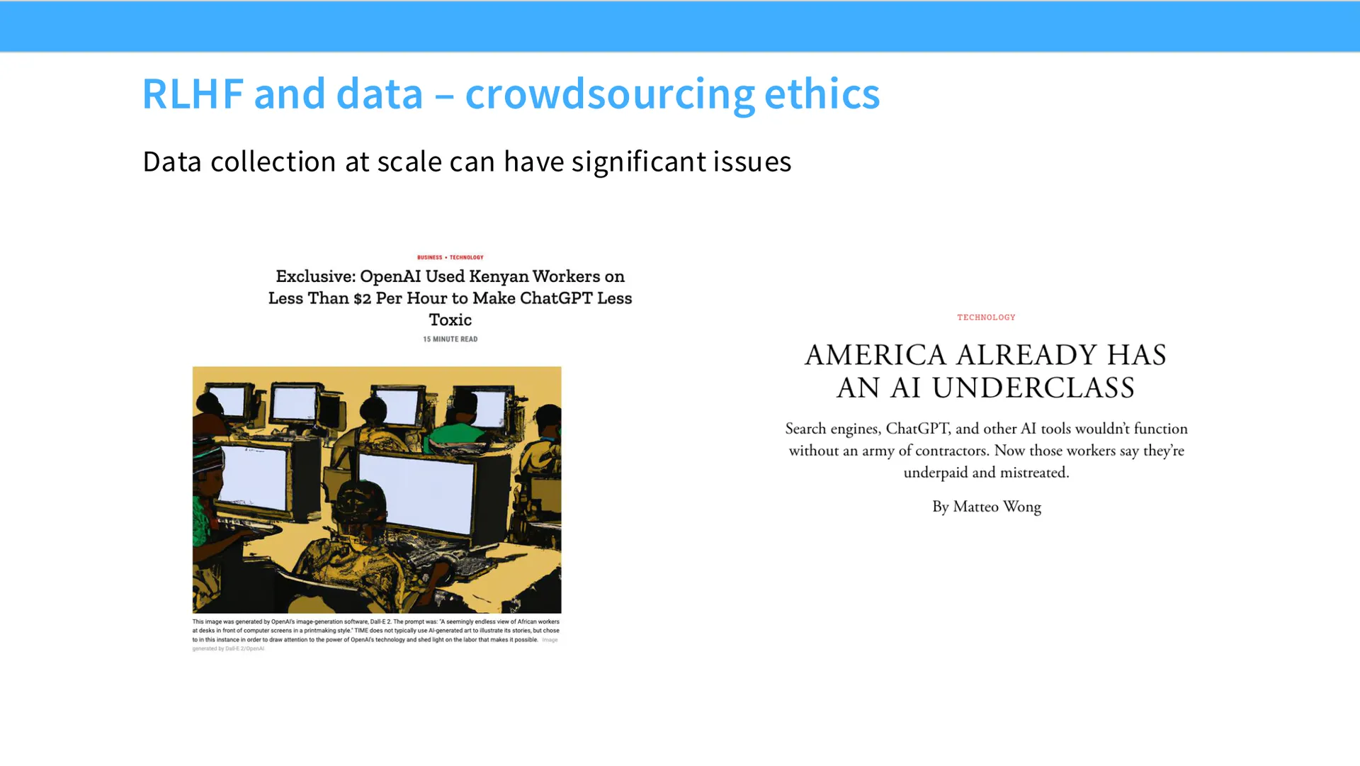 第 42 页幻灯片 · RLHF and data – crowdsourcing ethics