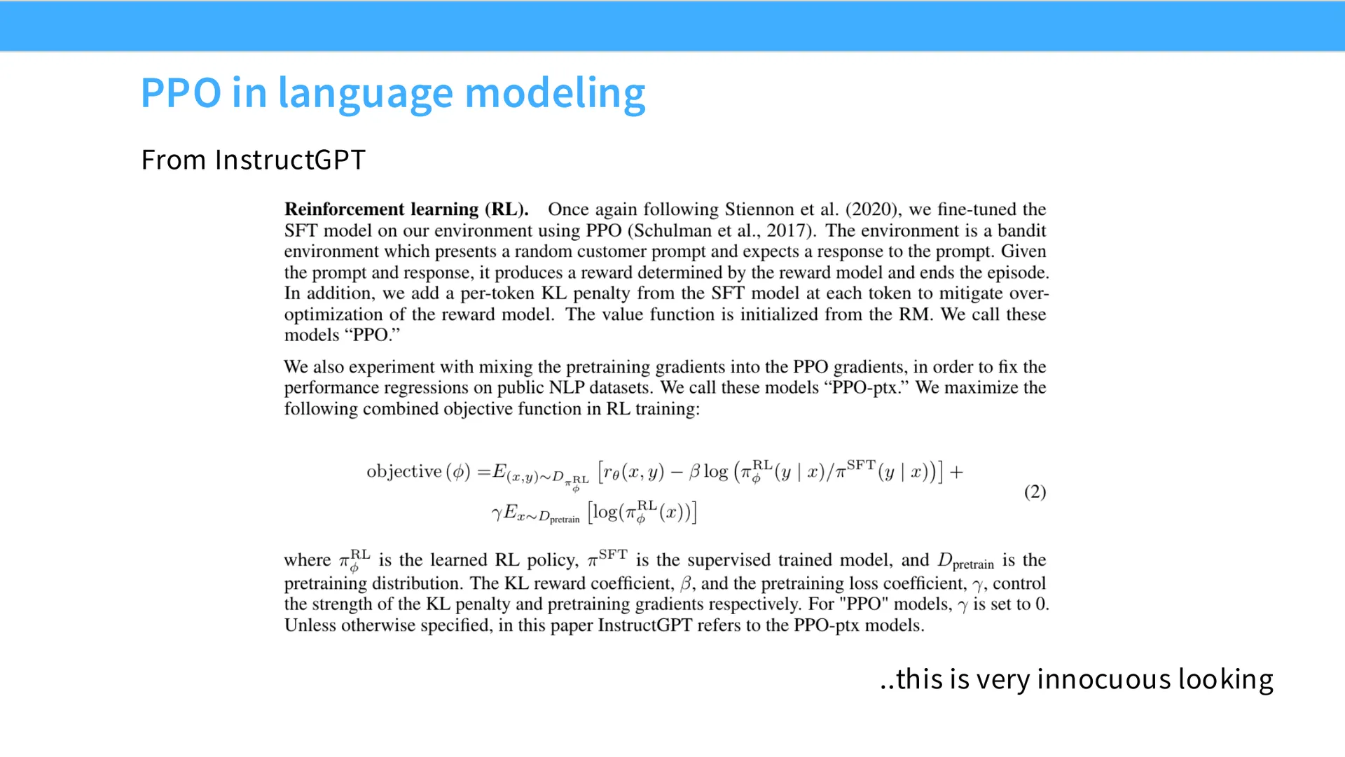 第 51 页幻灯片 · PPO in language modeling