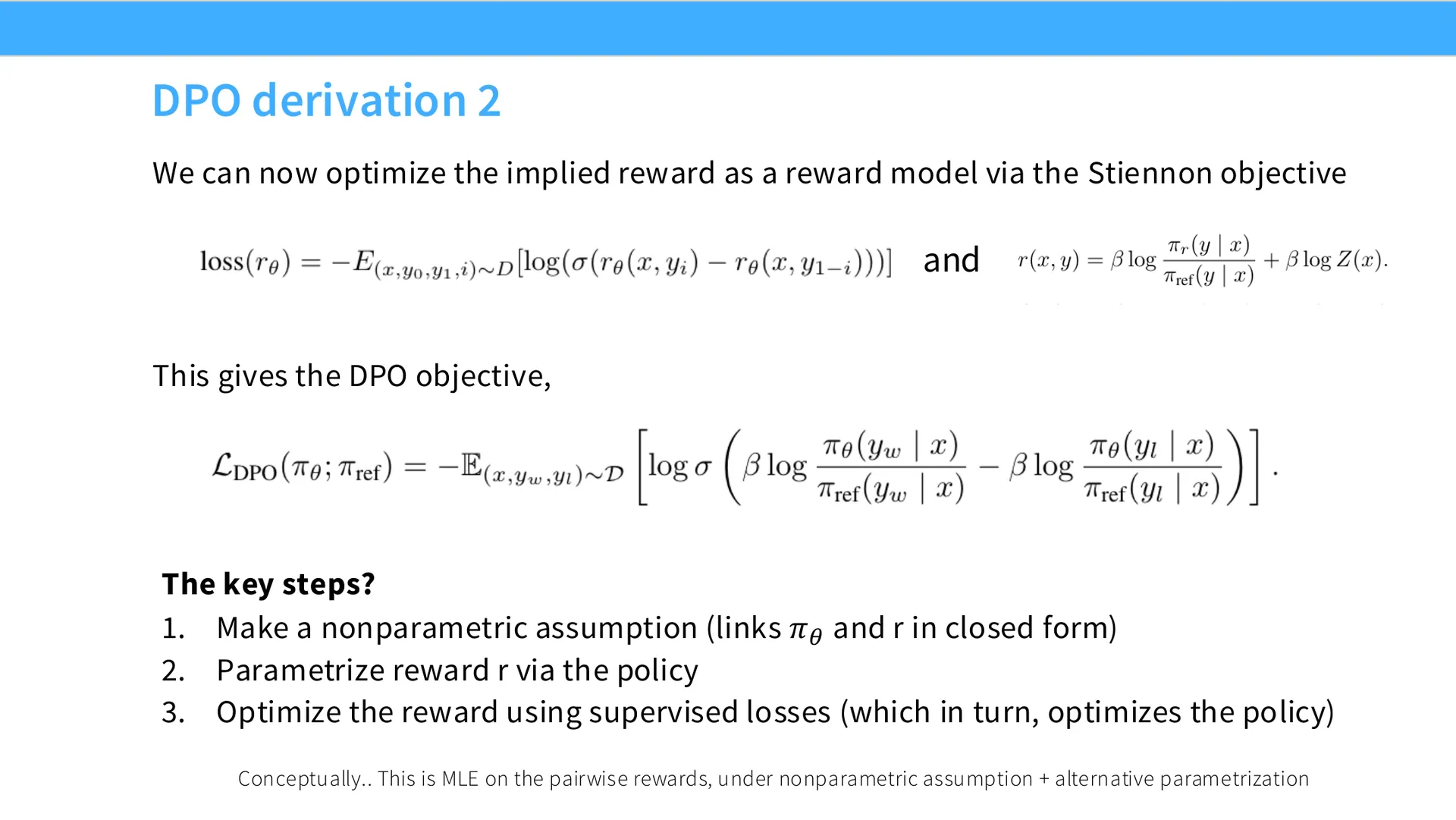 第 57 页幻灯片 · DPO derivation 2