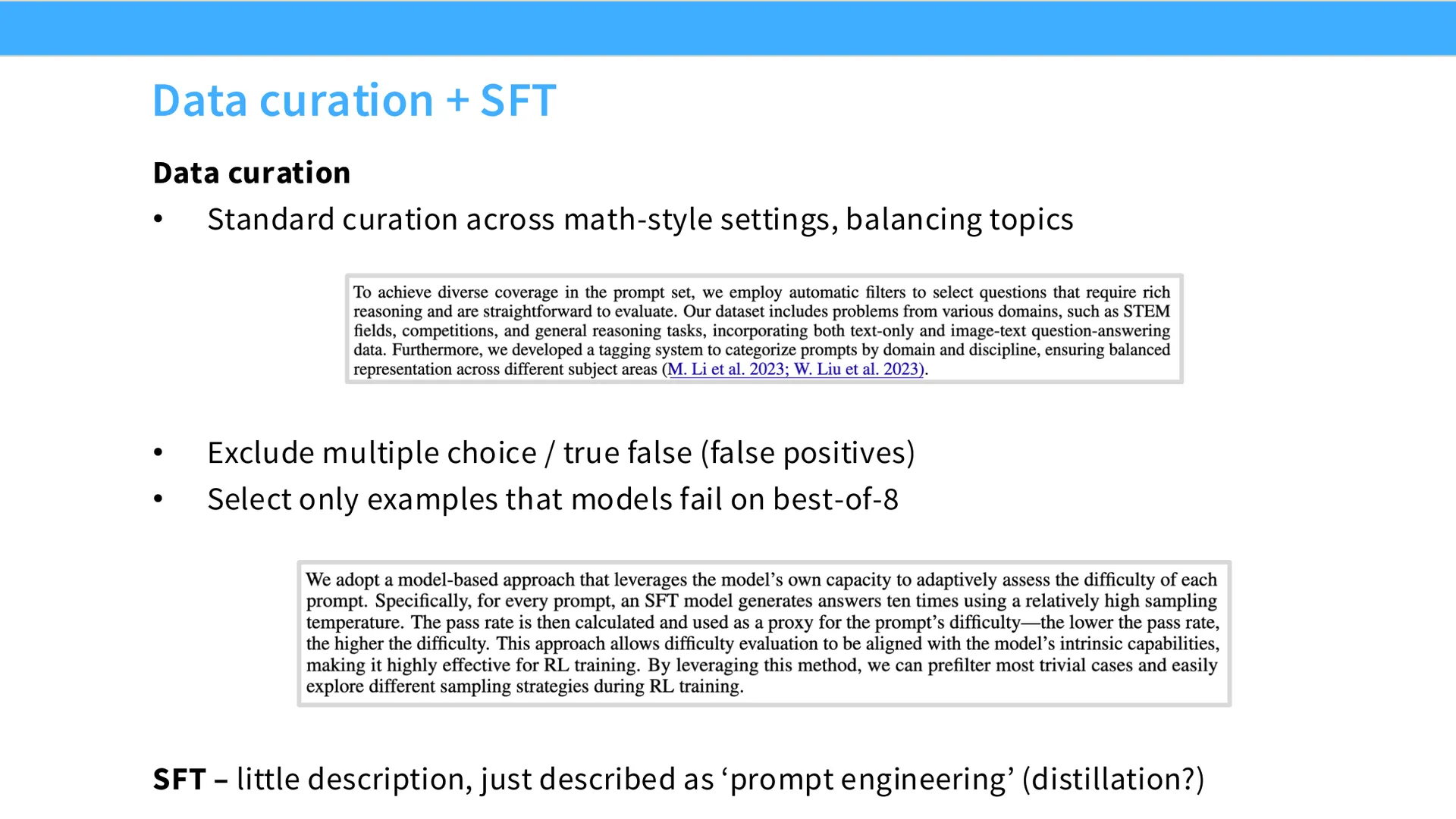 第 41 页幻灯片 · Data curation + SFT