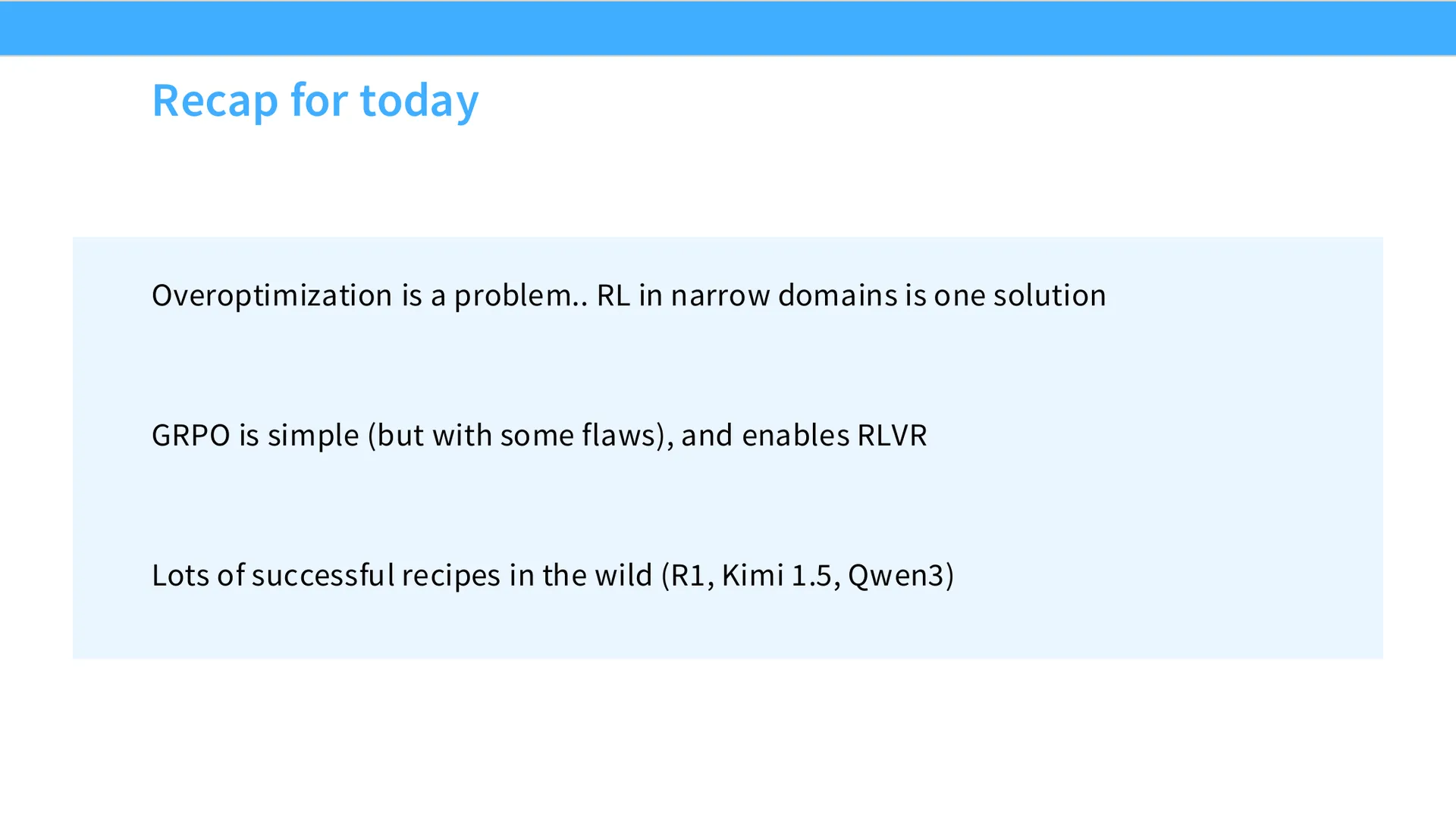 第 61 页幻灯片 · Recap for today